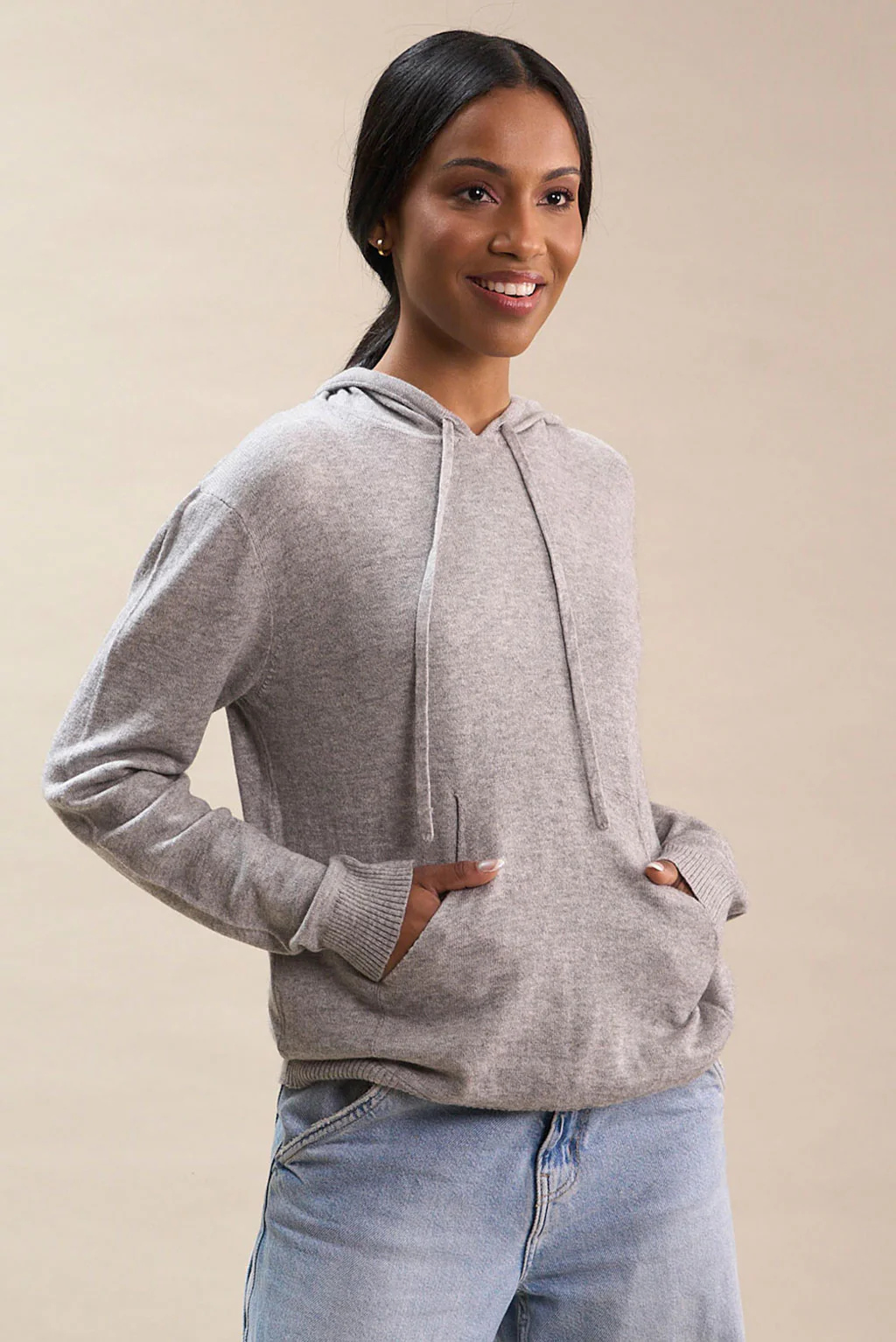 Dana Lightweight Cotton & Alpaca Hoodie - Image 5