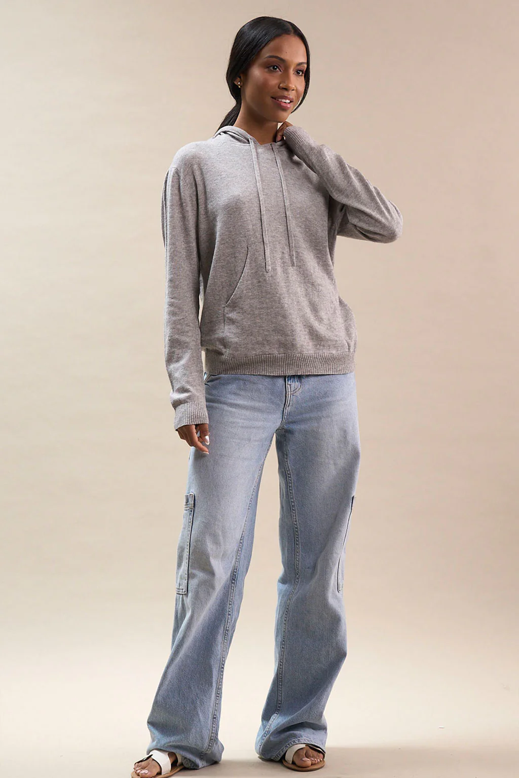 Dana Lightweight Cotton & Alpaca Hoodie - Image 7