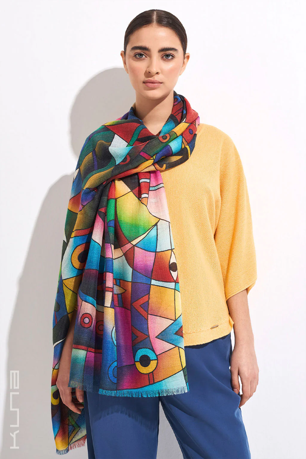 Dance of the Fish to Yacumama Baby Alpaca & Silk Shawl