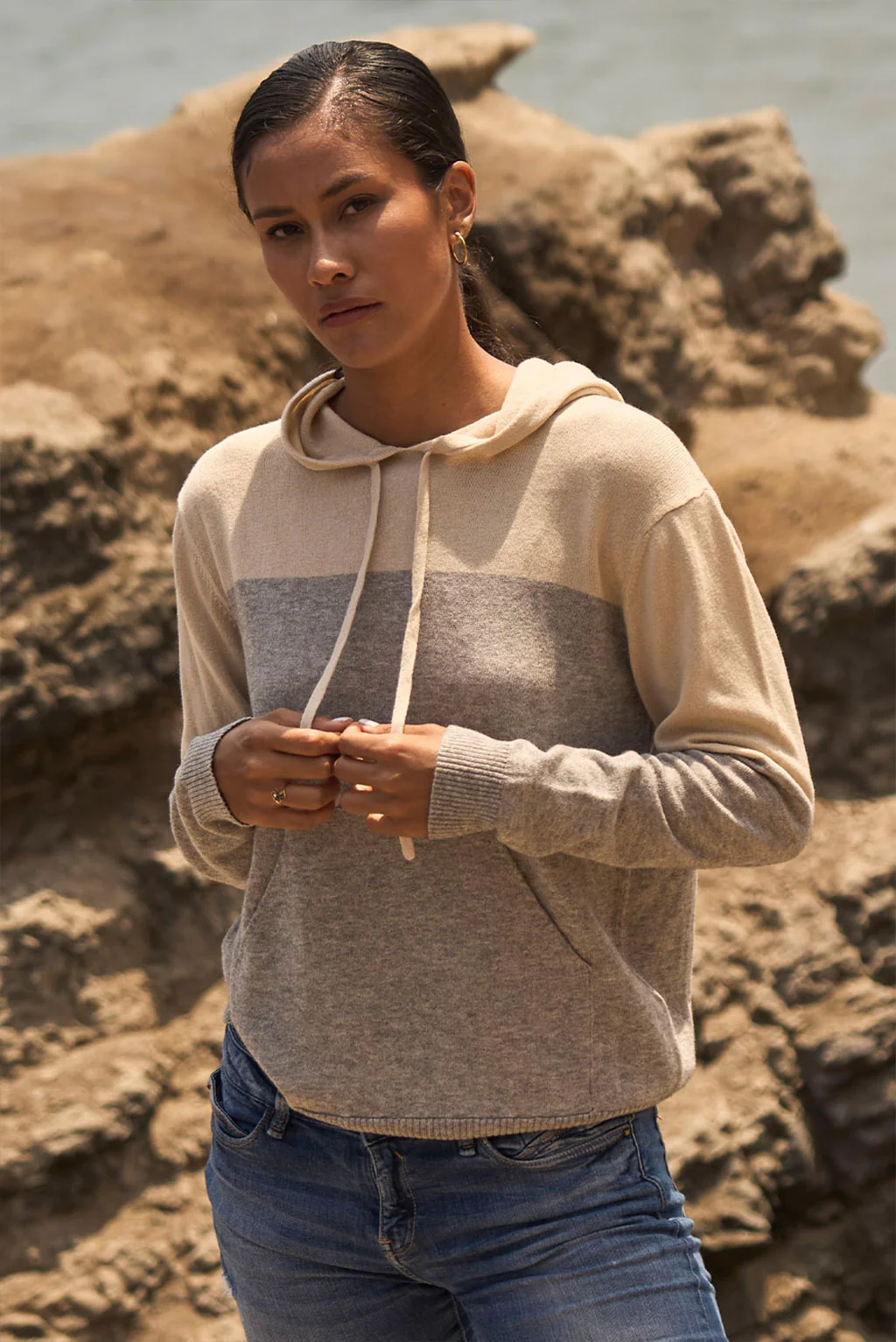 Demi Lightweight Cotton & Alpaca Hoodie - Image 7