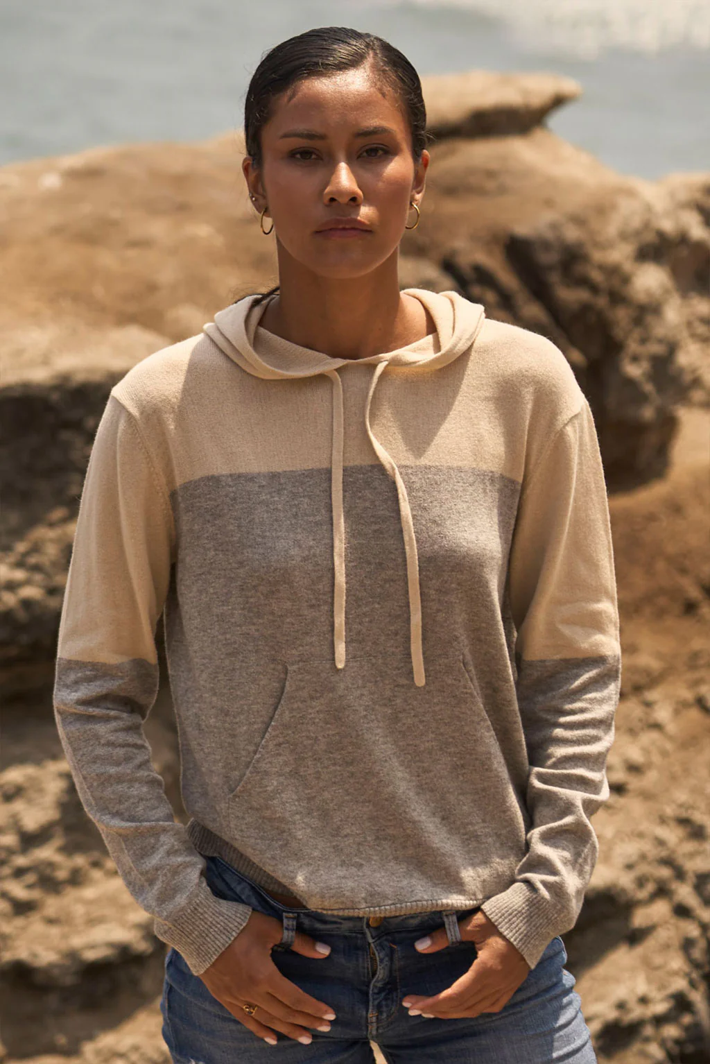 Demi Lightweight Cotton & Alpaca Hoodie - Image 8