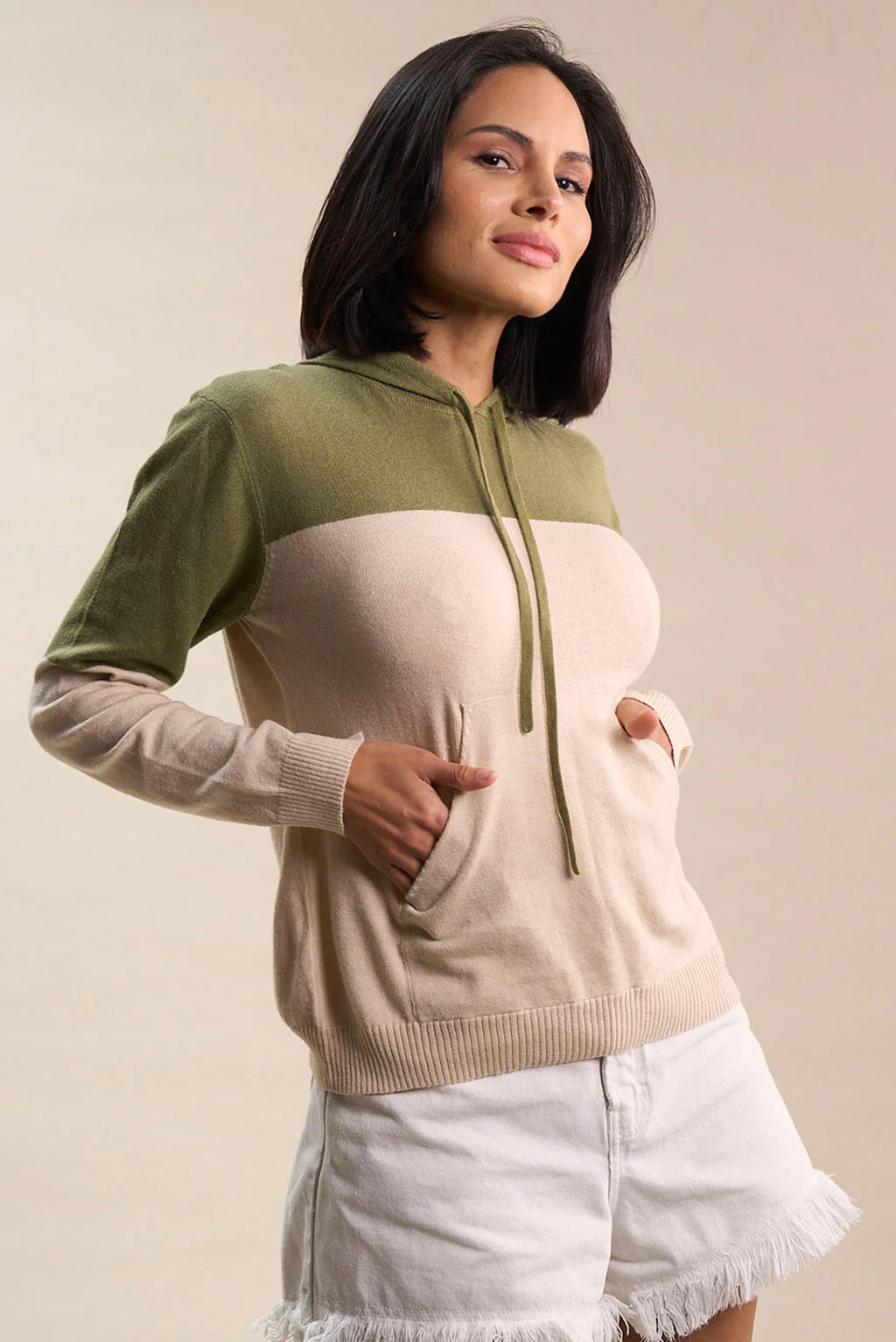 Demi Lightweight Cotton & Alpaca Hoodie - Image 2