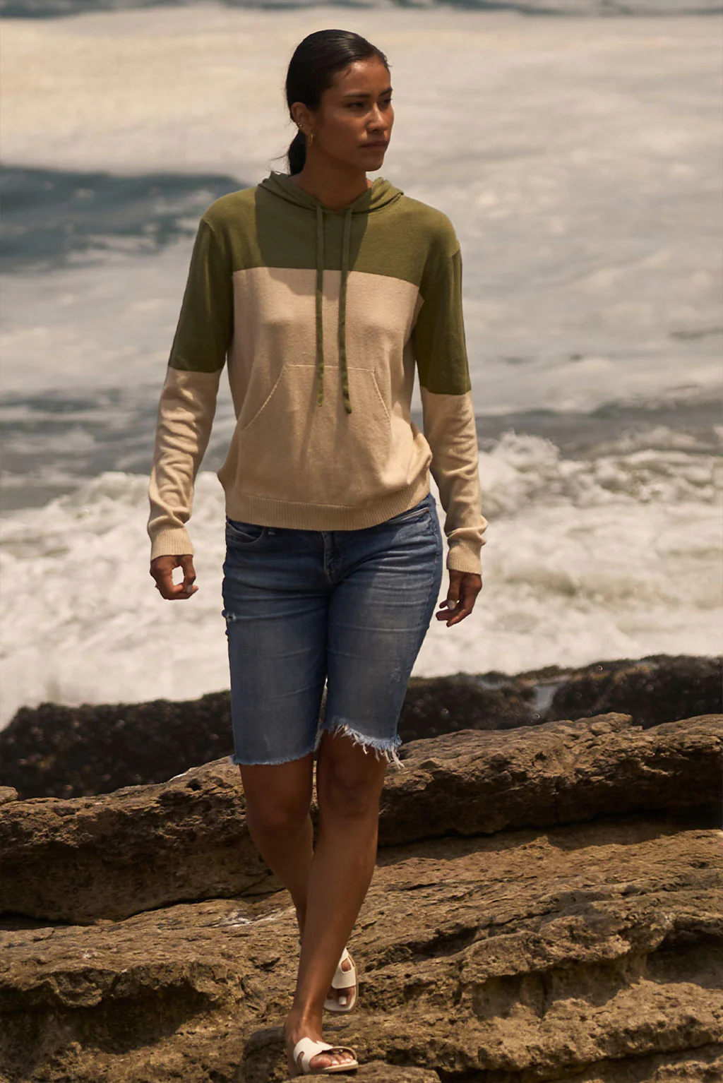 Demi Lightweight Cotton & Alpaca Hoodie - Image 6