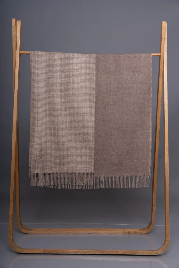 Double Face Baby Alpaca Blanket