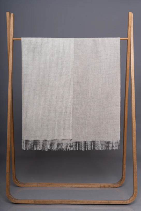 Double Face Baby Alpaca Blanket - Image 2