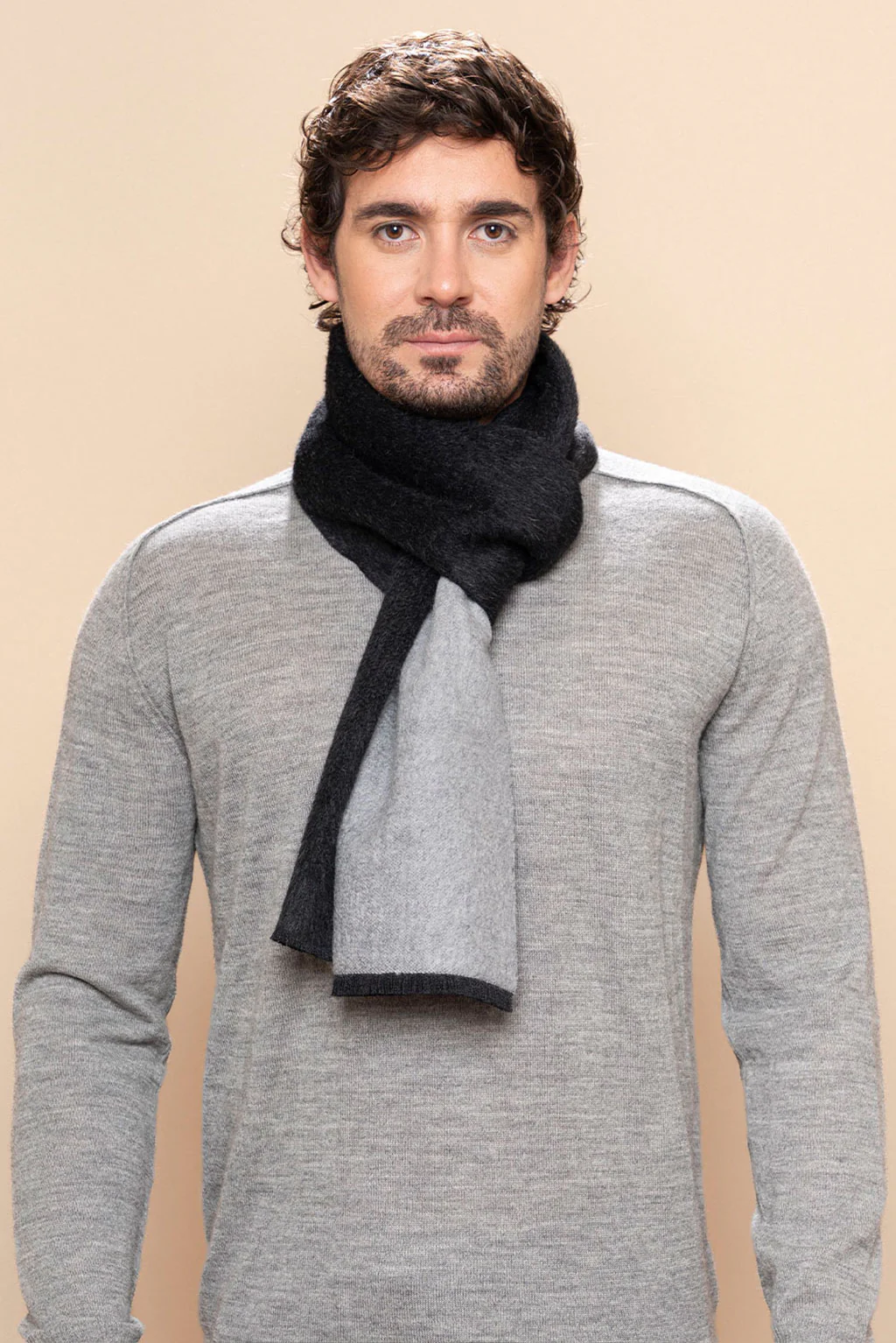 Double-Sided Baby Alpaca Suri Scarf - Image 2
