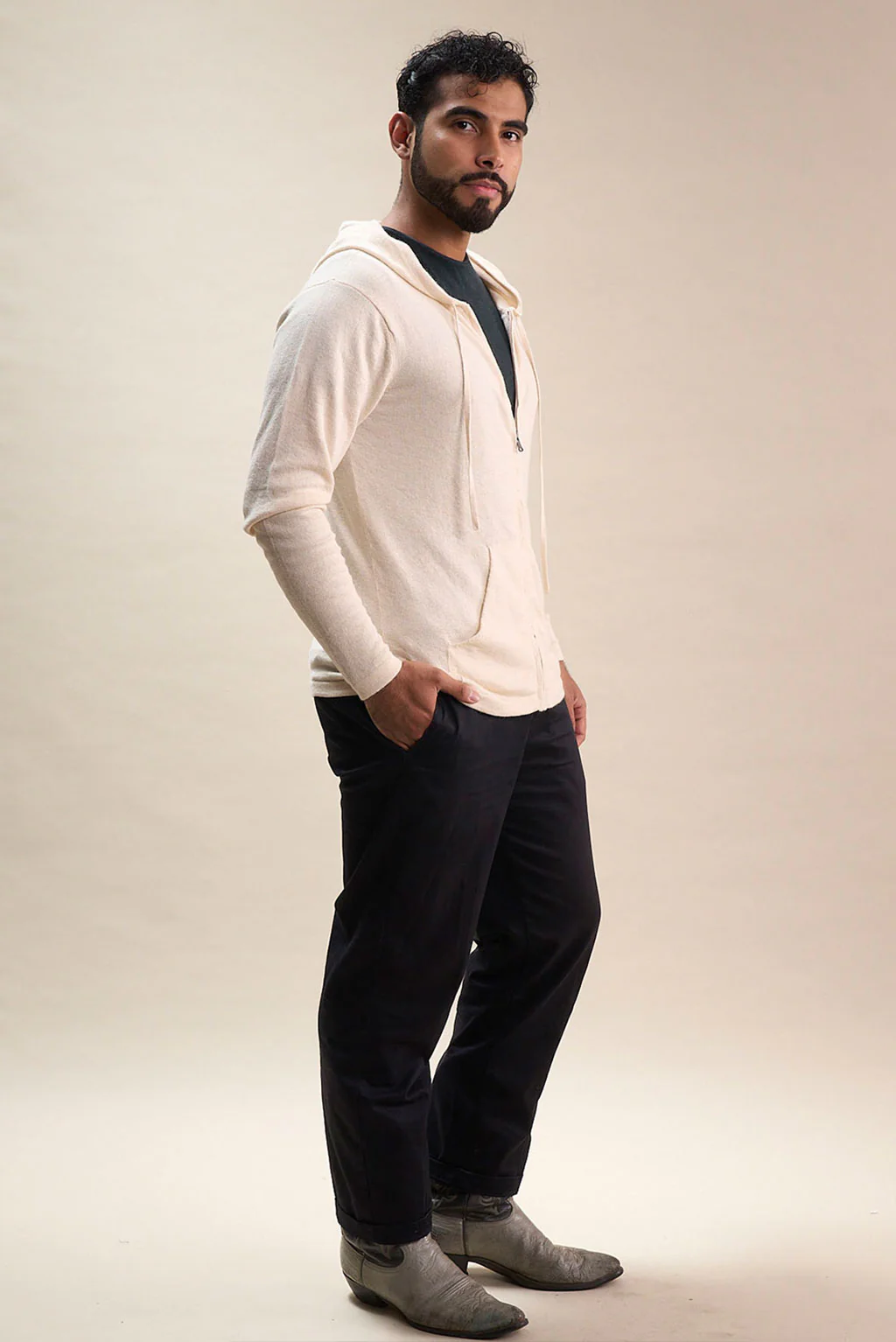 Drew Lightweight Cotton Hoodie - Image 3