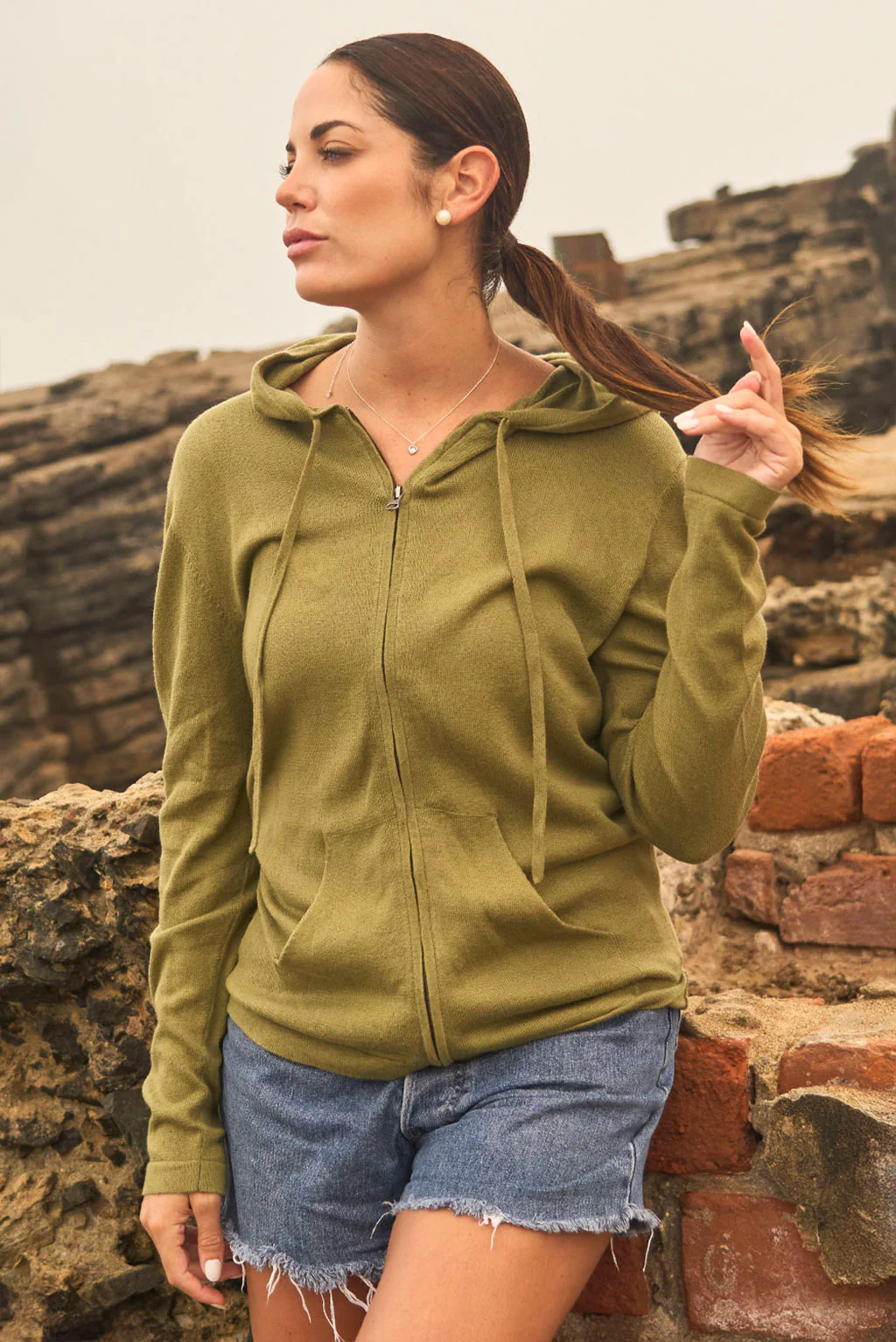 Drew Lightweight Cotton Hoodie - Image 2