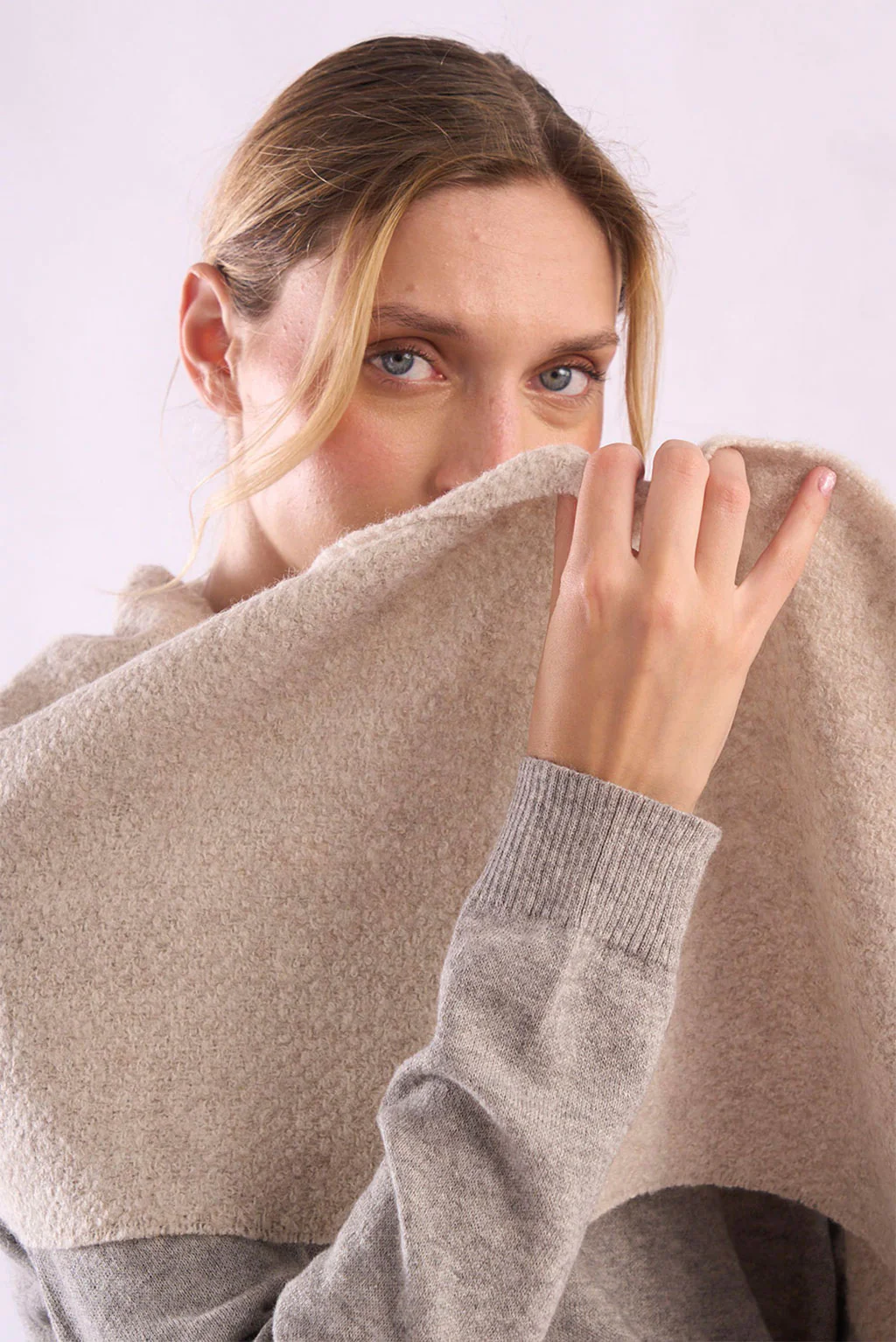 Eco Boucle Baby Alpaca & Silk Scarf - Image 3