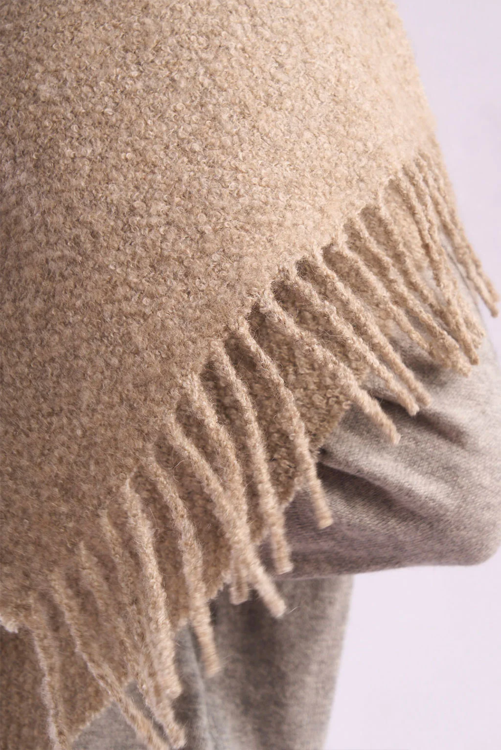 Eco Boucle Baby Alpaca & Silk Scarf - Image 6