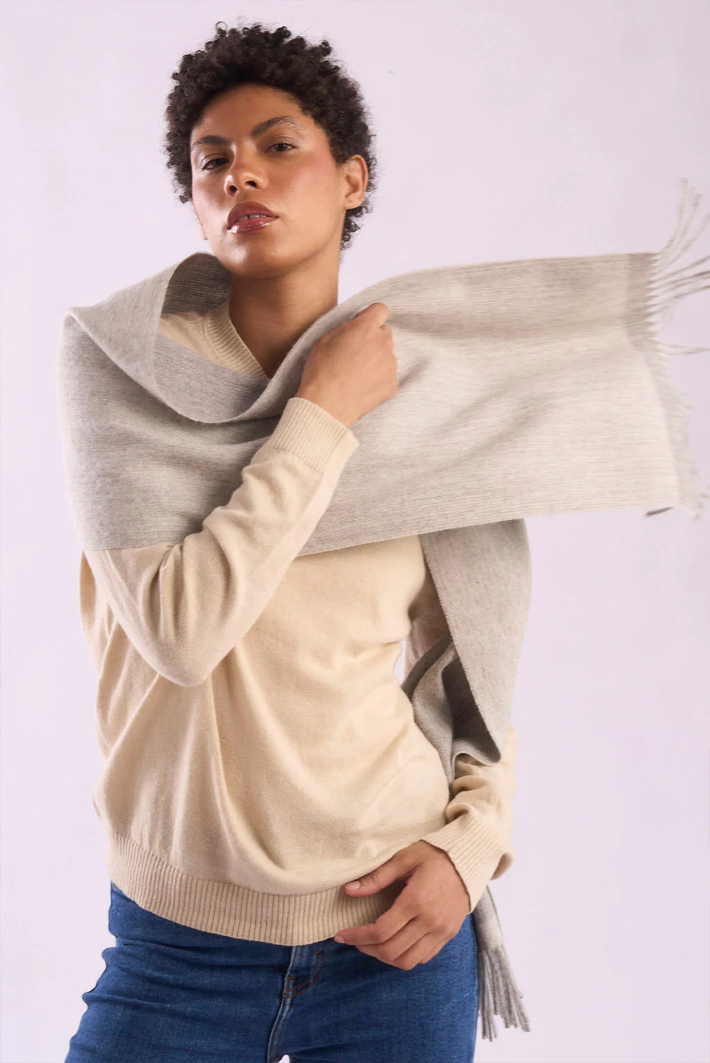 Eco Double Face Baby Alpaca Scarf