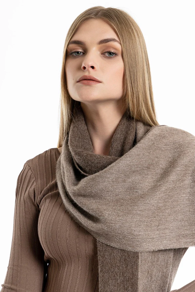 Eco Double Face Baby Alpaca Scarf - Image 11