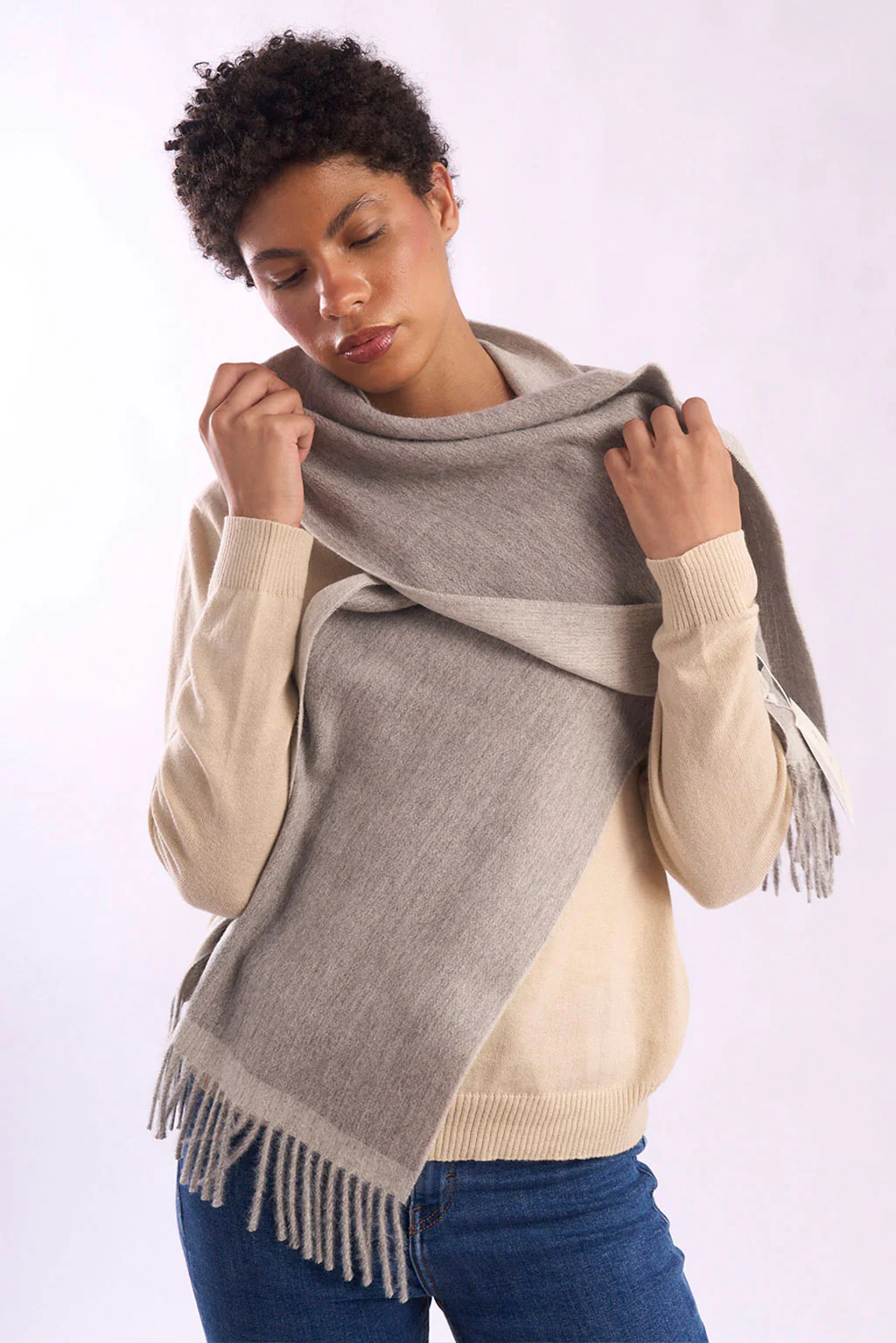 Eco Double Face Baby Alpaca Scarf - Image 7
