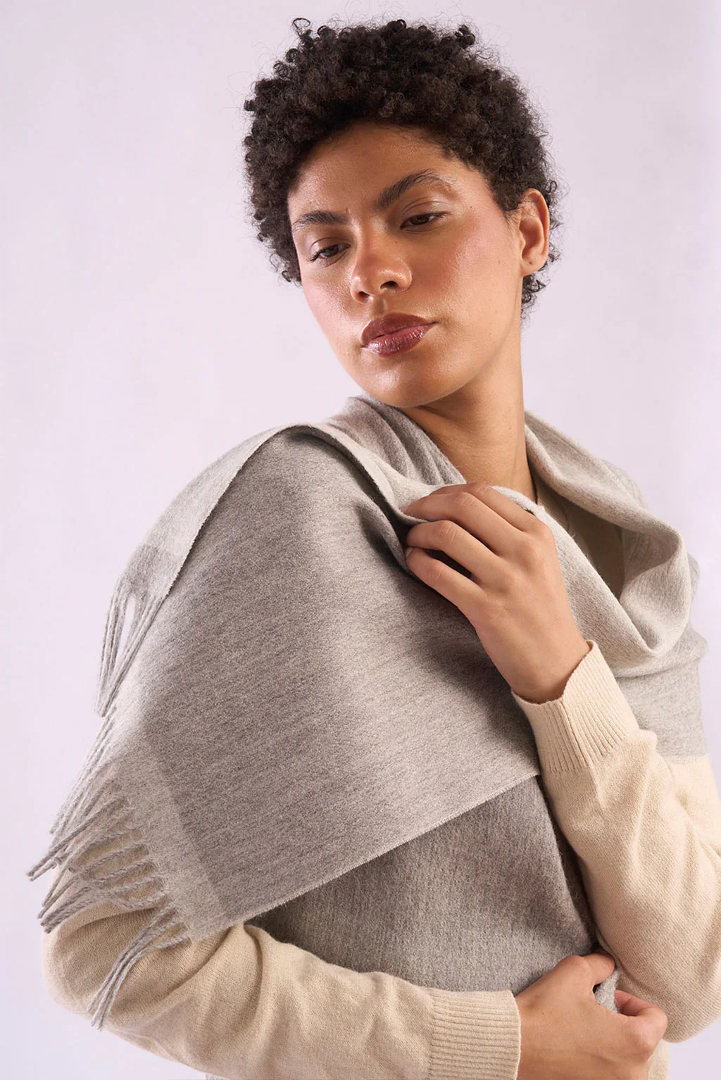 Eco Double Face Baby Alpaca Scarf - Image 9