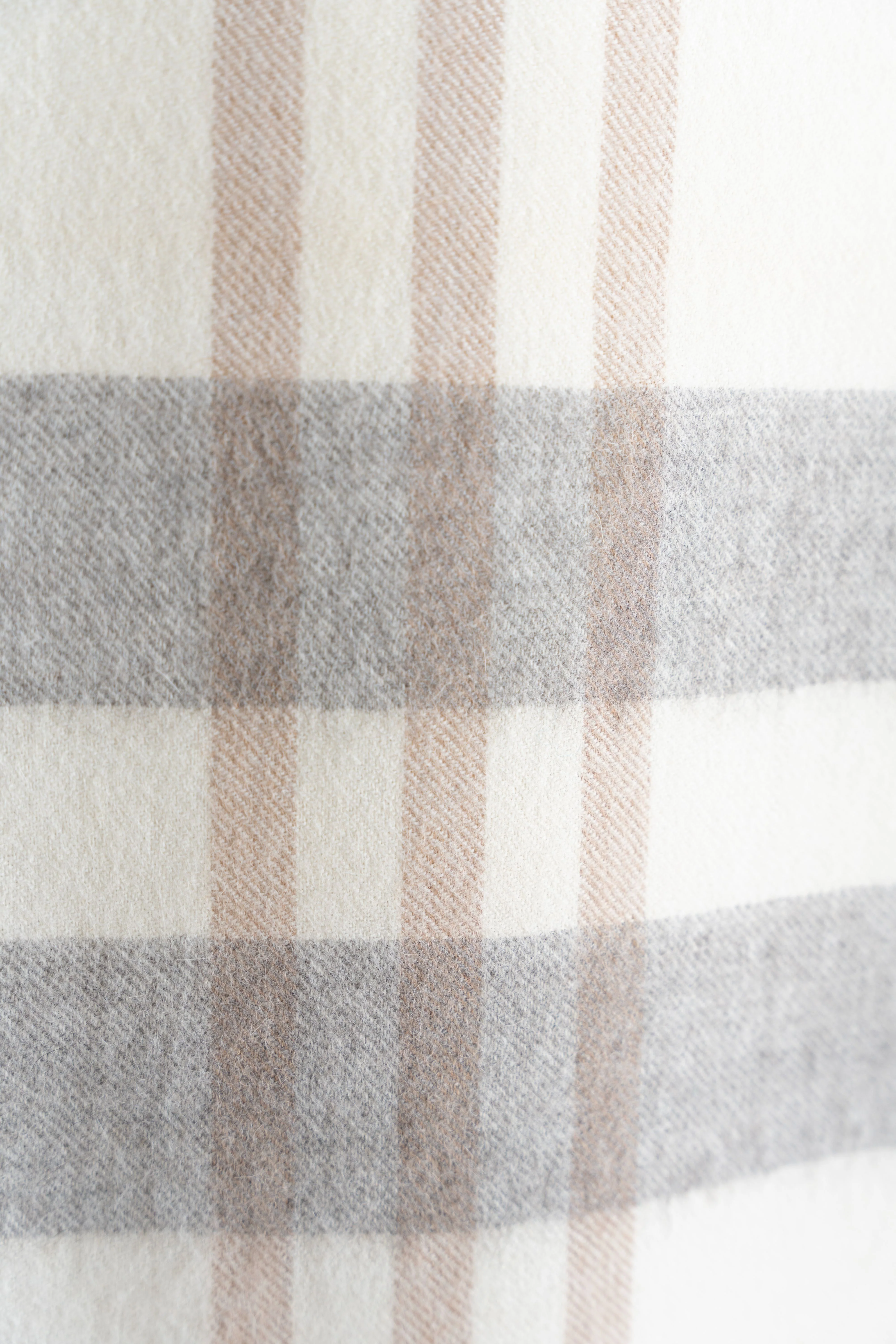 Eco Plaid Alpaca Throw - Image 4