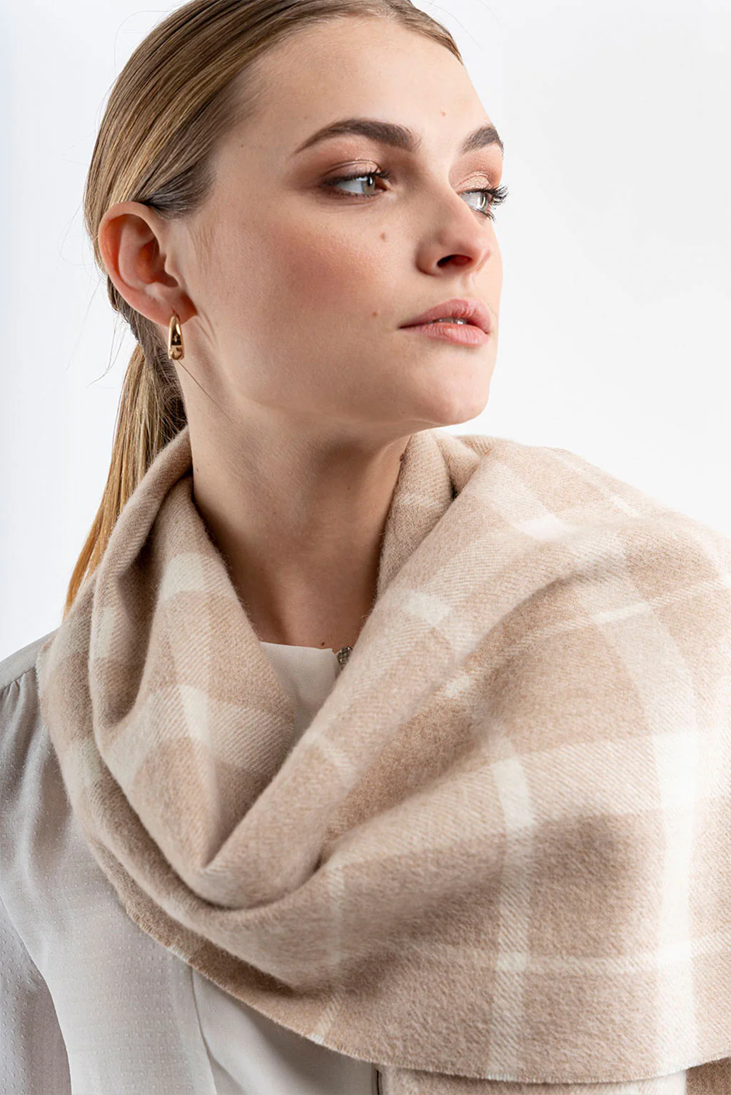 Eco Plaid Baby Alpaca Scarf - Image 14