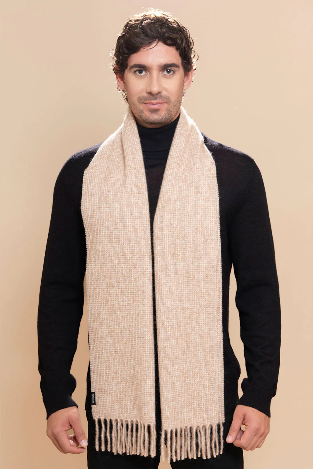Eco Textured Baby Alpaca & Silk Scarf