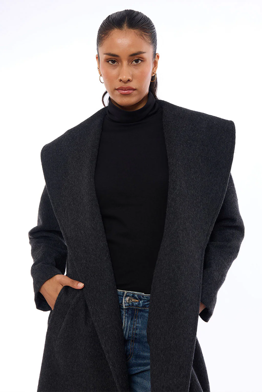 Elena Alpaca Coat - Image 4