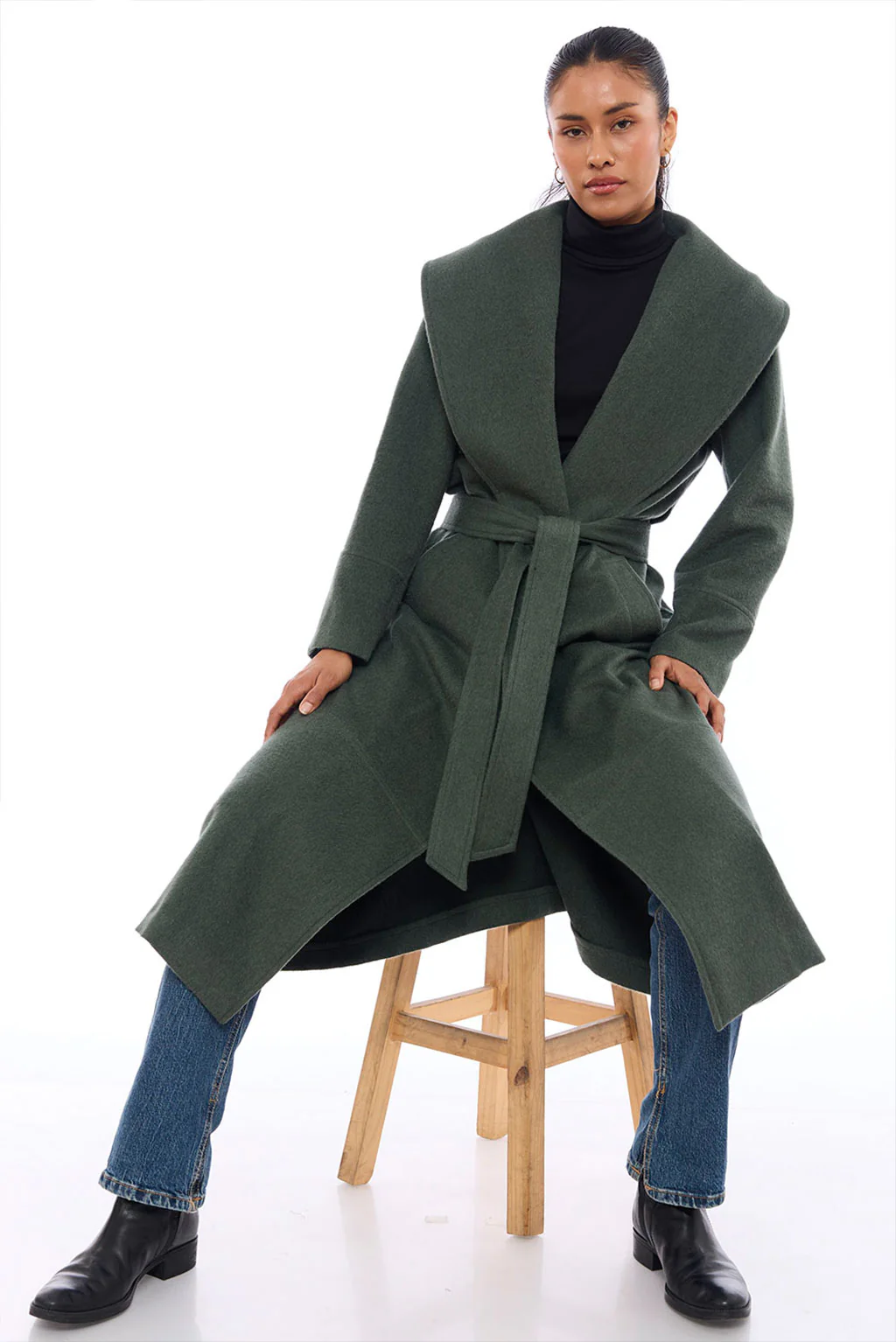 Elena Alpaca Coat - Image 2