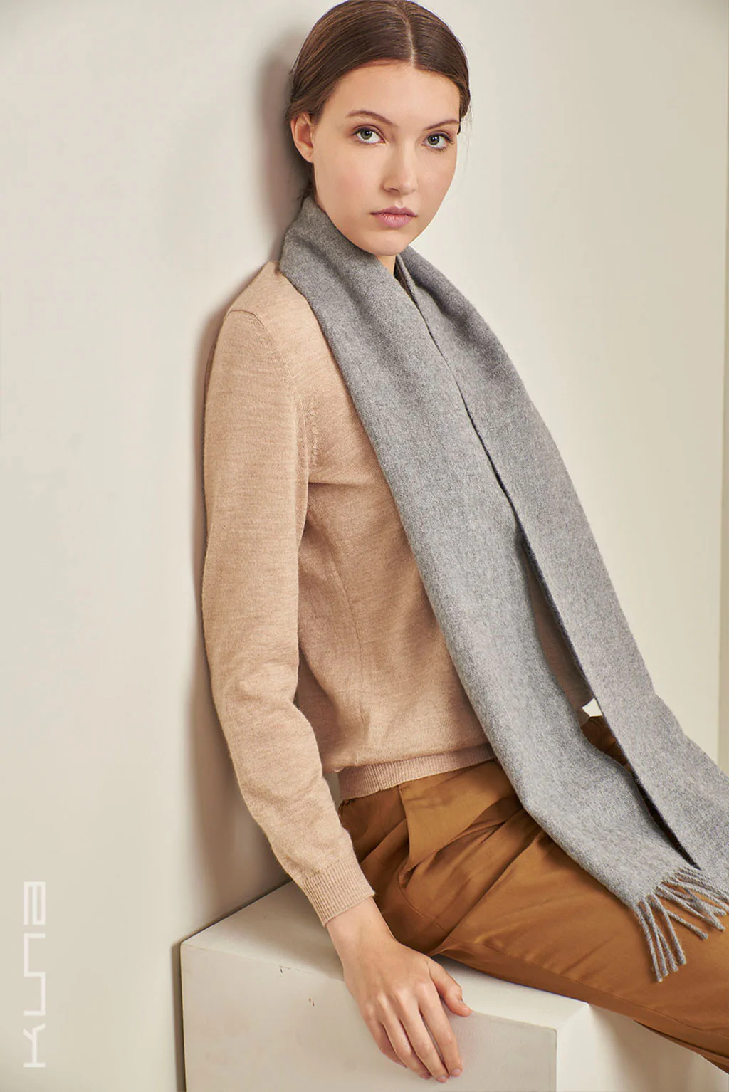 Essential Adrian Baby Alpaca Scarf - Image 17