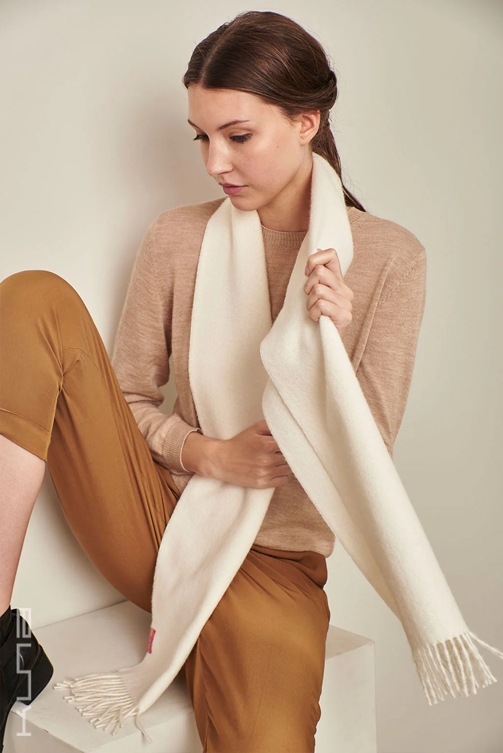 Essential Adrian Baby Alpaca Scarf - Image 22