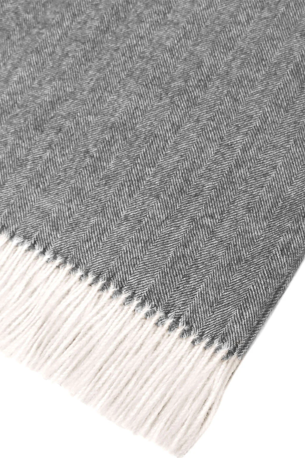 Fine Herringbone Baby Alpaca Blanket - Image 3