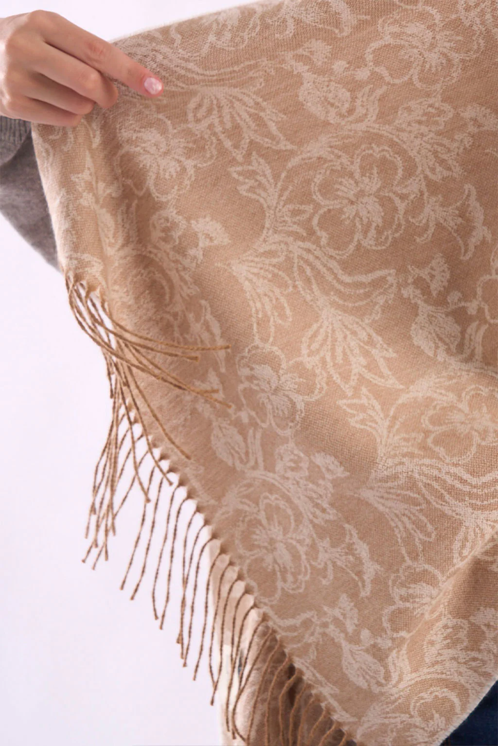 Floral Baby Alpaca Scarf - Image 3