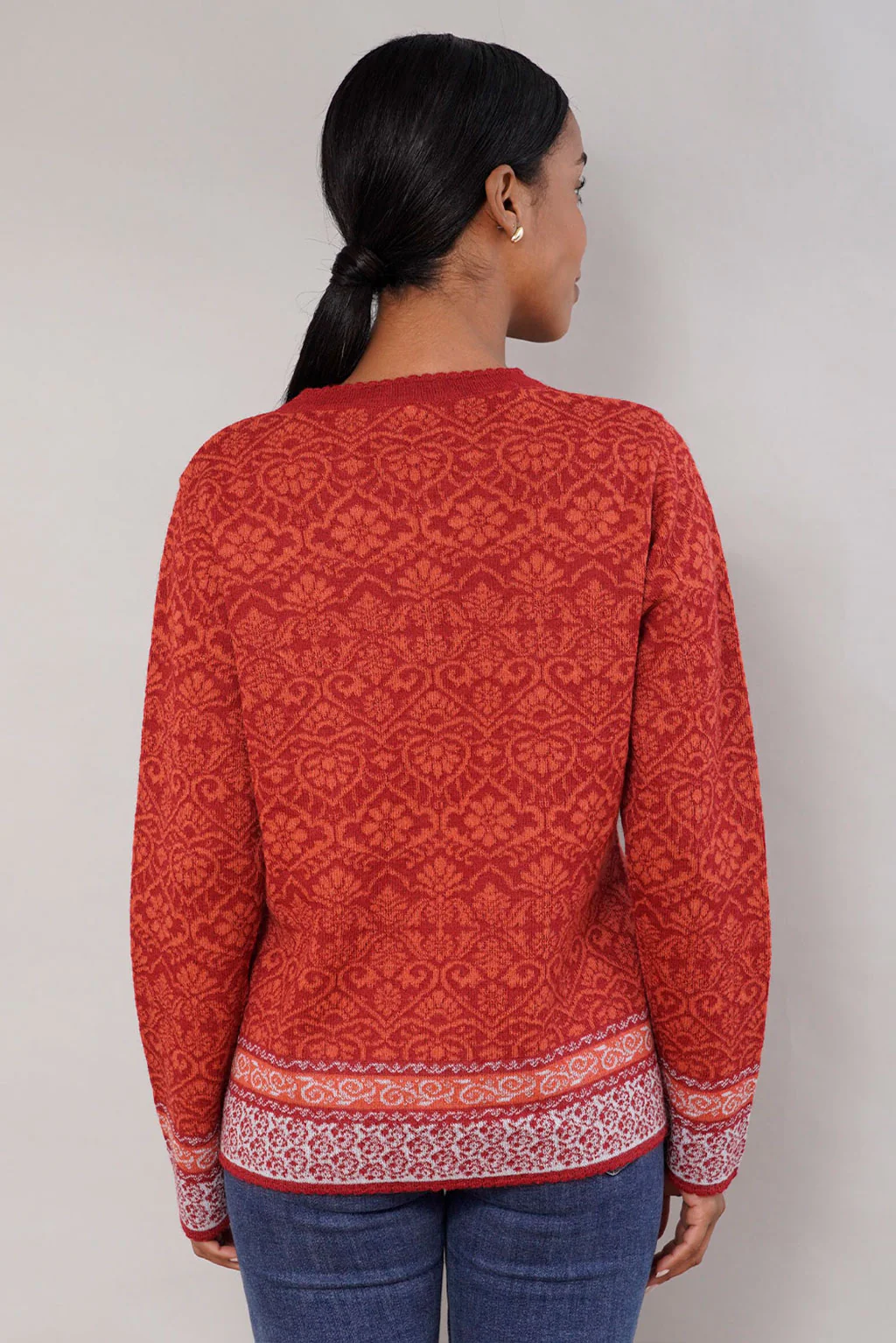 Flowers Alpaca Cardigan - Image 8