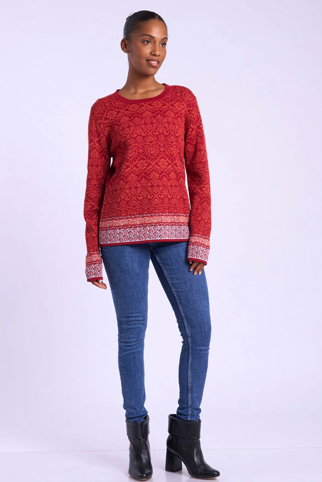 Flowers Alpaca Sweater - Image 4