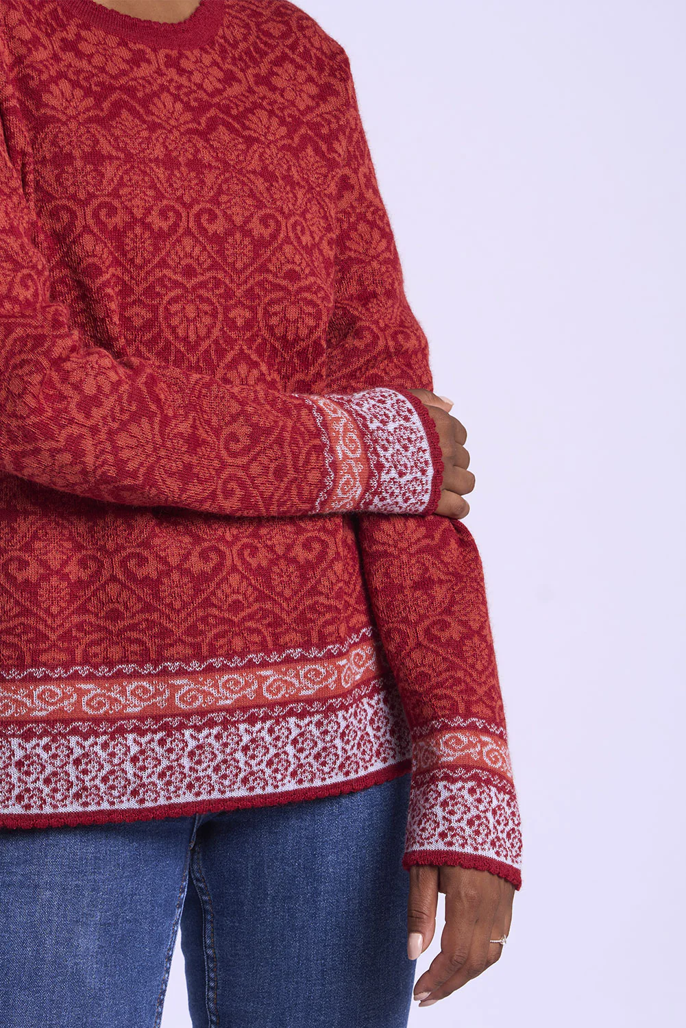 Flowers Alpaca Sweater - Image 5