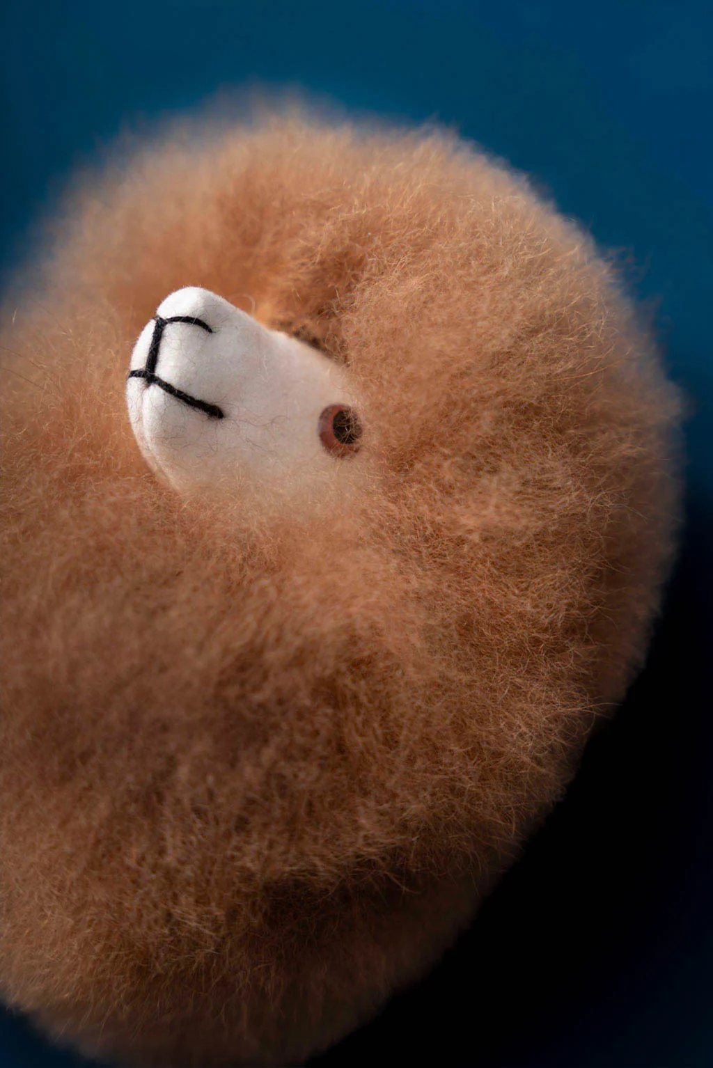 Fluffy Alpaca Fur Keychain - Image 3