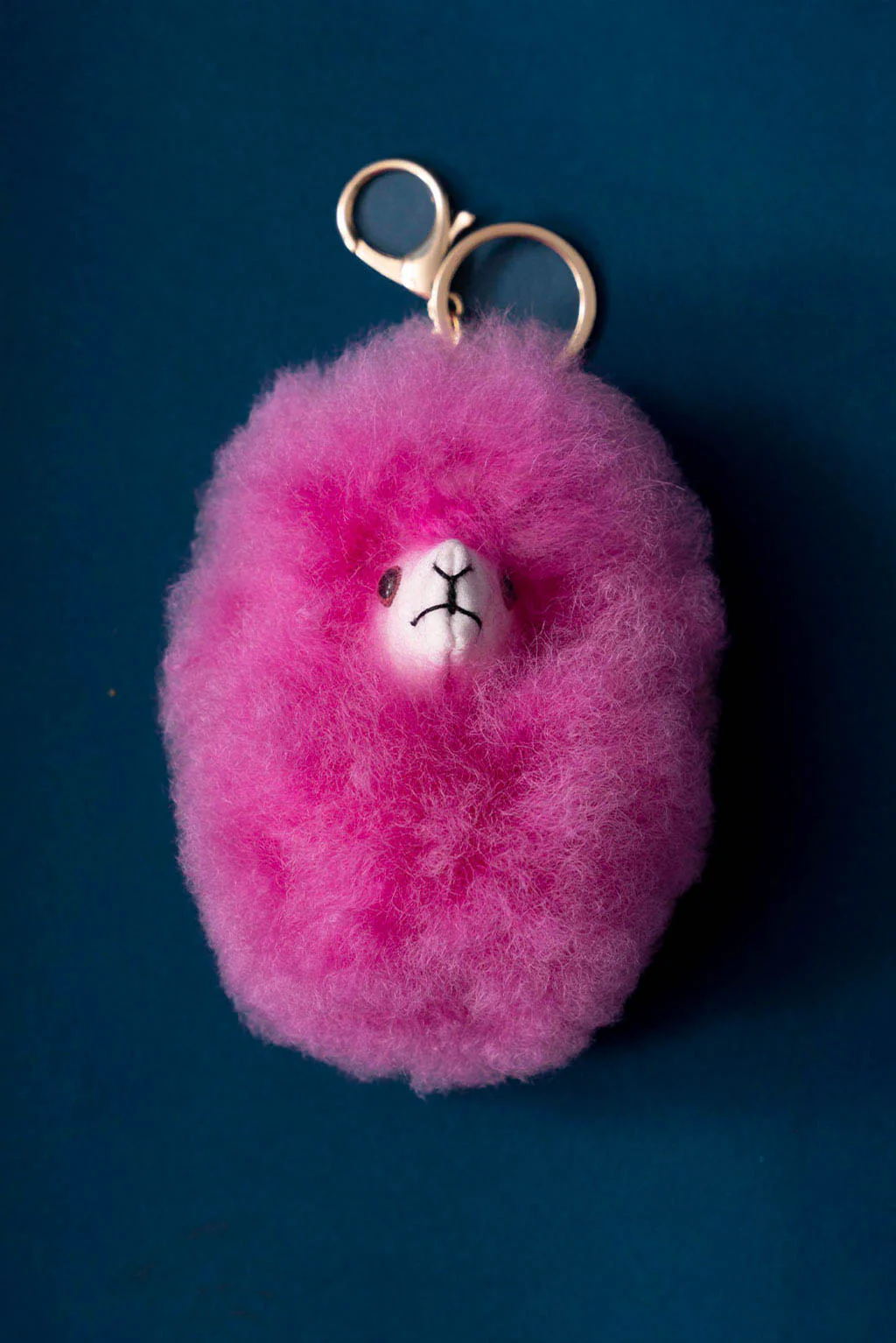 Fluffy Alpaca Fur Keychain - Image 4