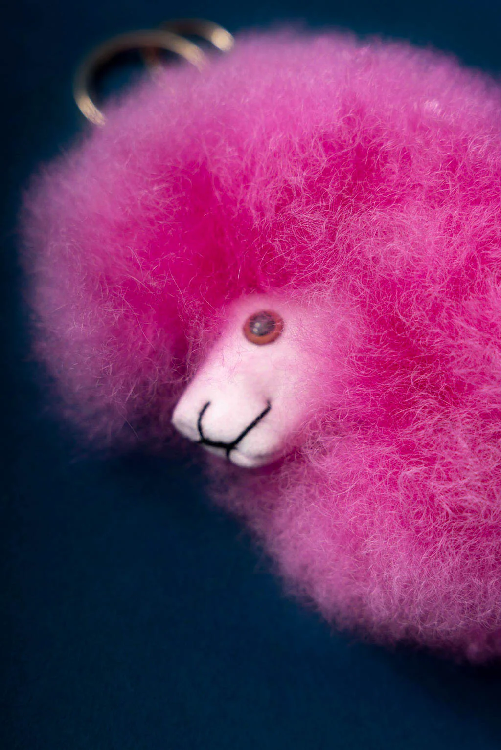 Fluffy Alpaca Fur Keychain - Image 6