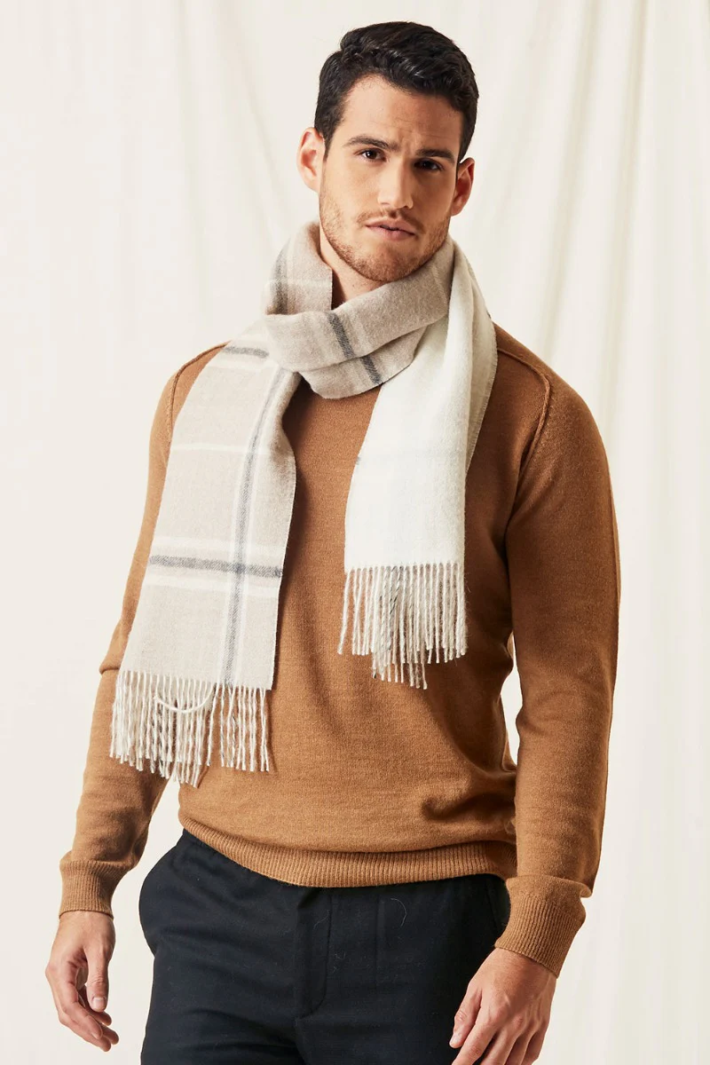 Francis Baby Alpaca Scarf - Reversible - Image 5