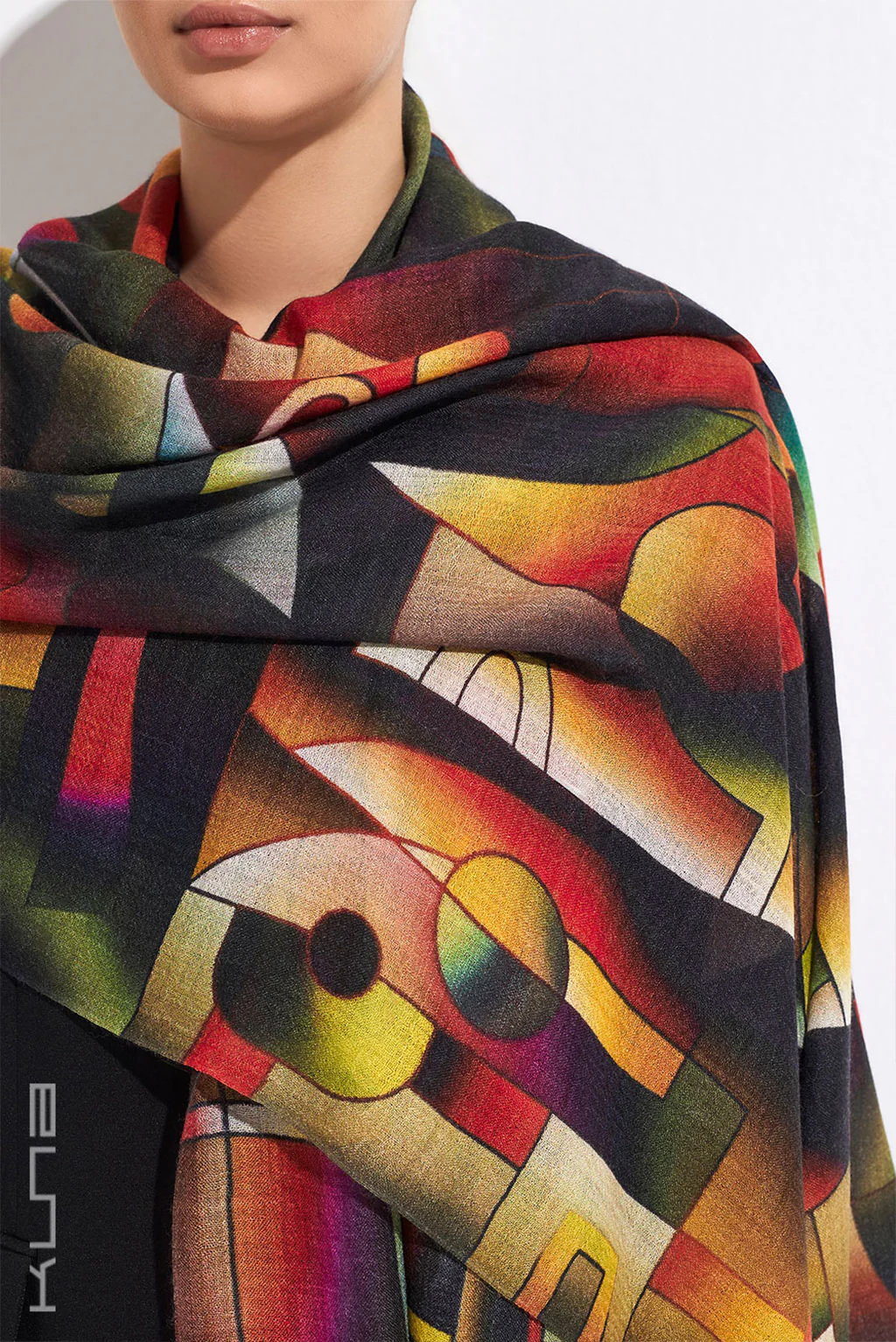 Inner Sea of Light Baby Alpaca & Silk Shawl - Image 2