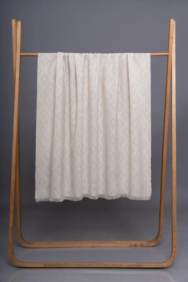 Jacquard Traforatto Baby Alpaca Blanket