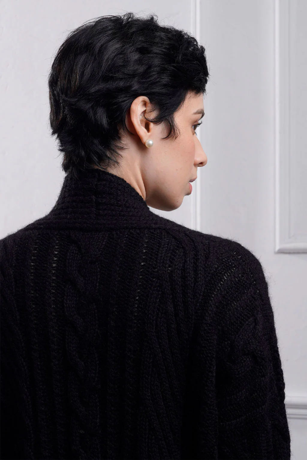 Kara Cable Knit Baby Alpaca Cardigan - Image 18