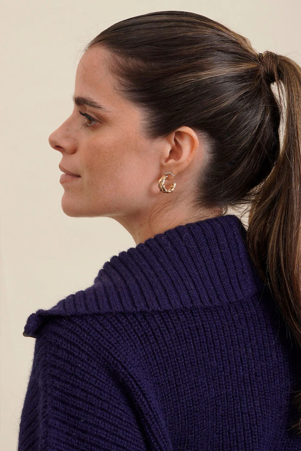 Kim Half-Zip Baby Alpaca Sweater - Image 14