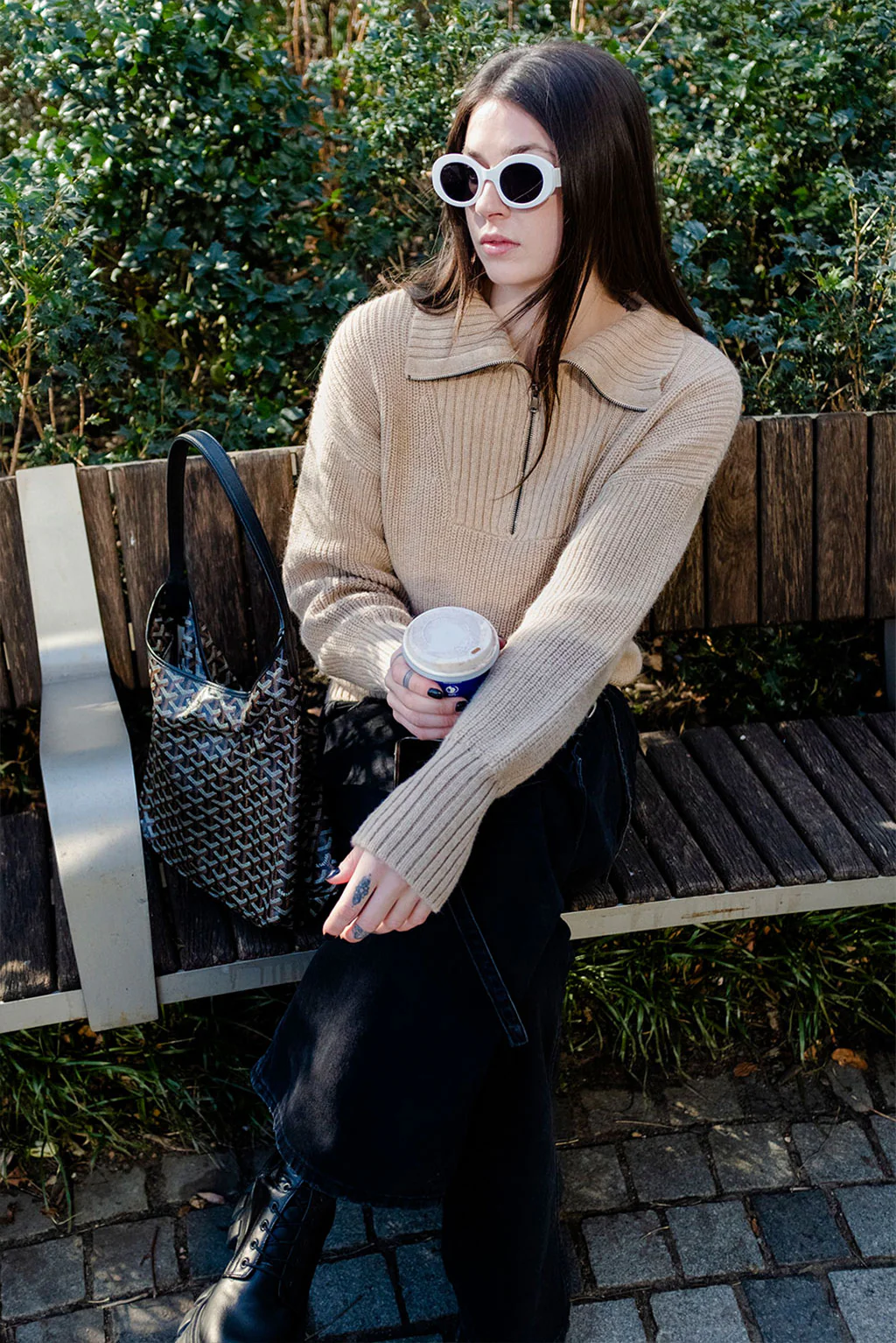 Kim Half-Zip Baby Alpaca Sweater - Image 5