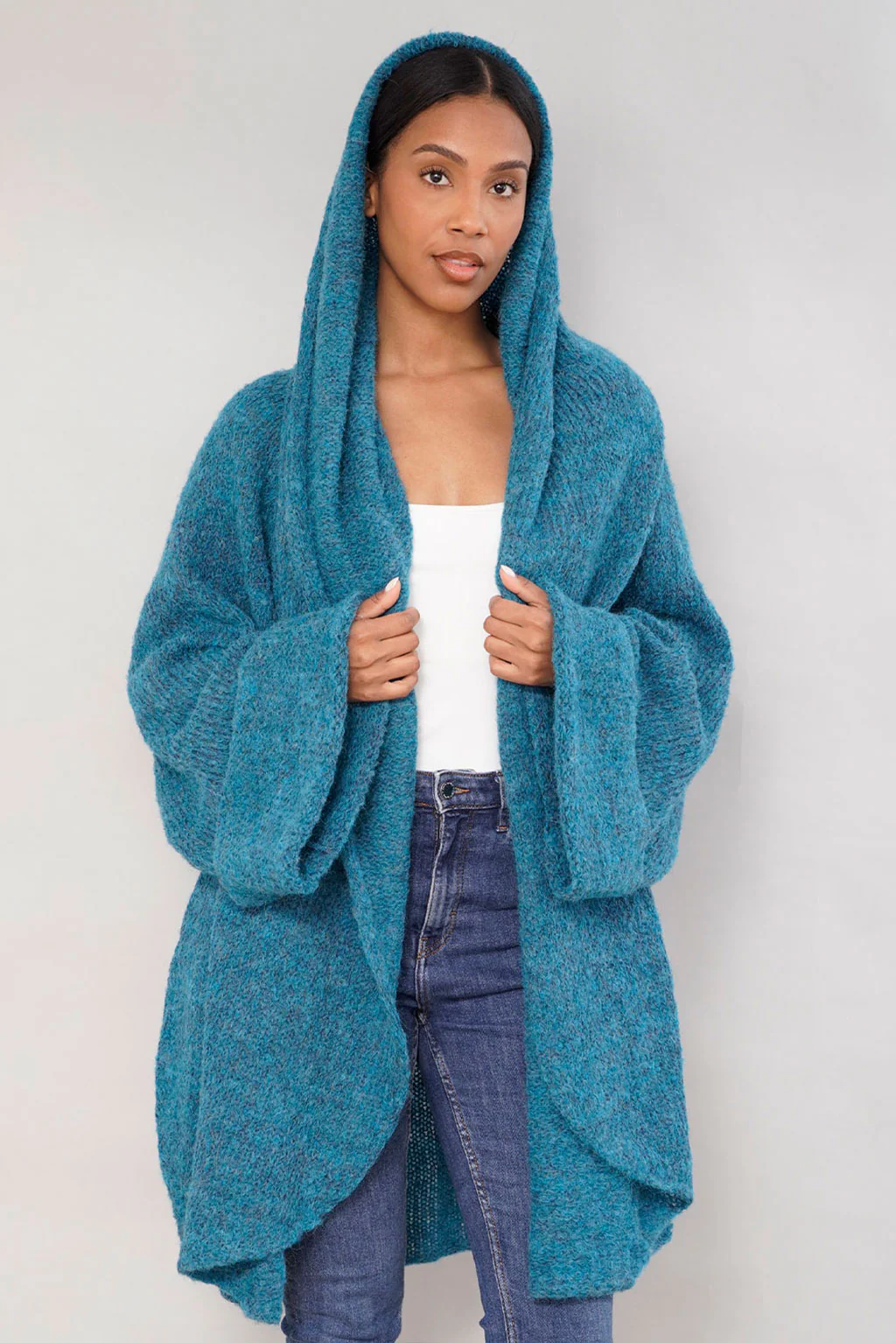 Leia Handknit Alpaca Cardigan / Coat - Image 2