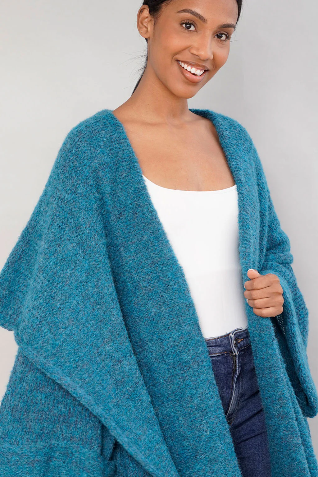 Leia Handknit Alpaca Cardigan / Coat - Image 4