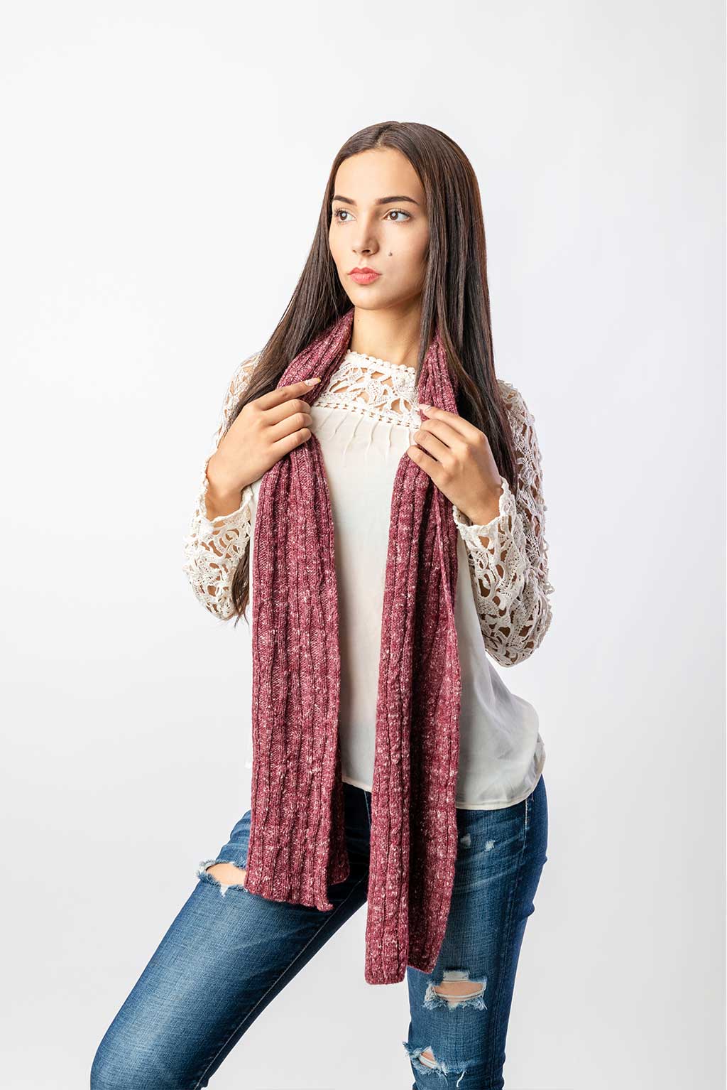 Light & Airy Alpaca Scarf - Image 2