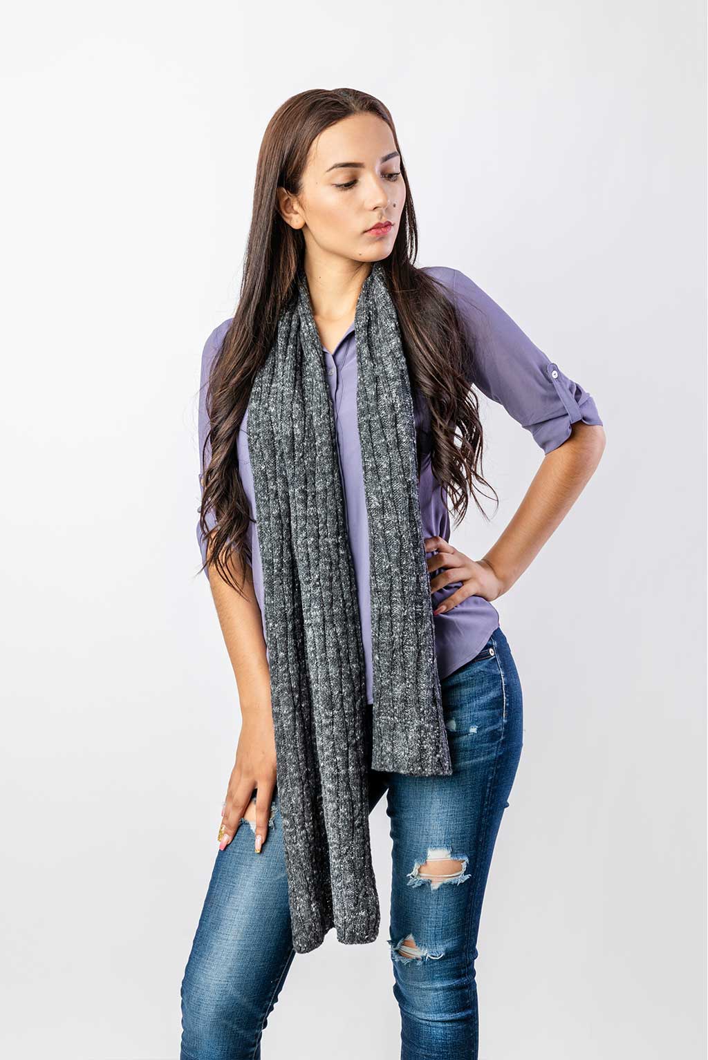 Light & Airy Alpaca Scarf - Image 3