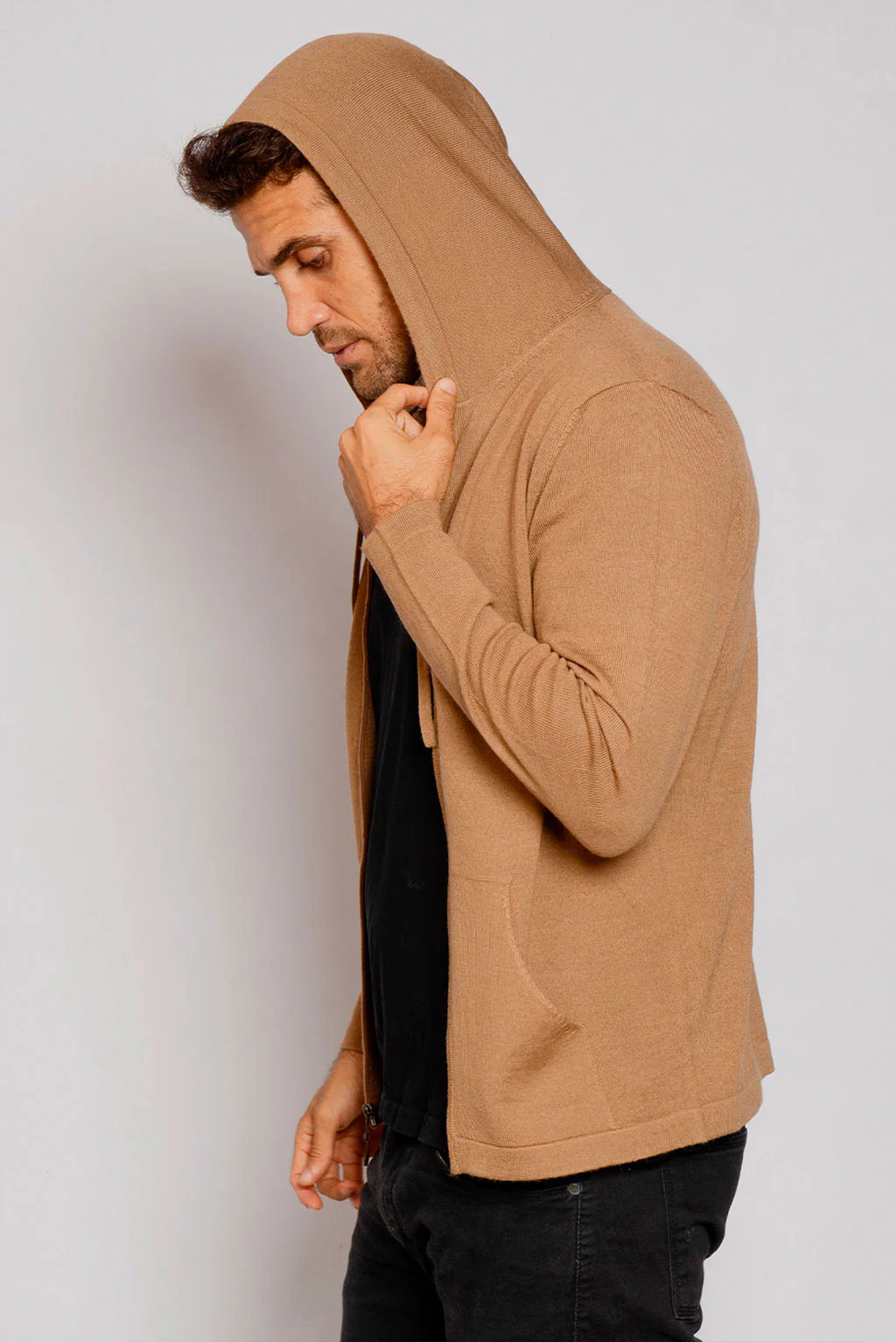Lightweight Baby Alpaca Hoodie - Image 17
