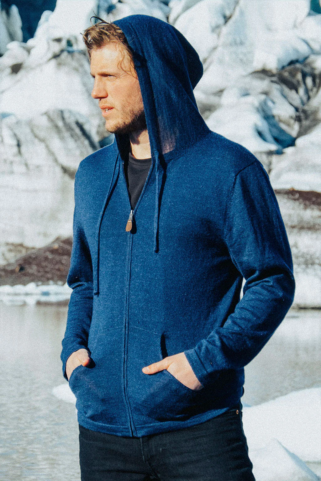 Lightweight Baby Alpaca Hoodie - Image 13