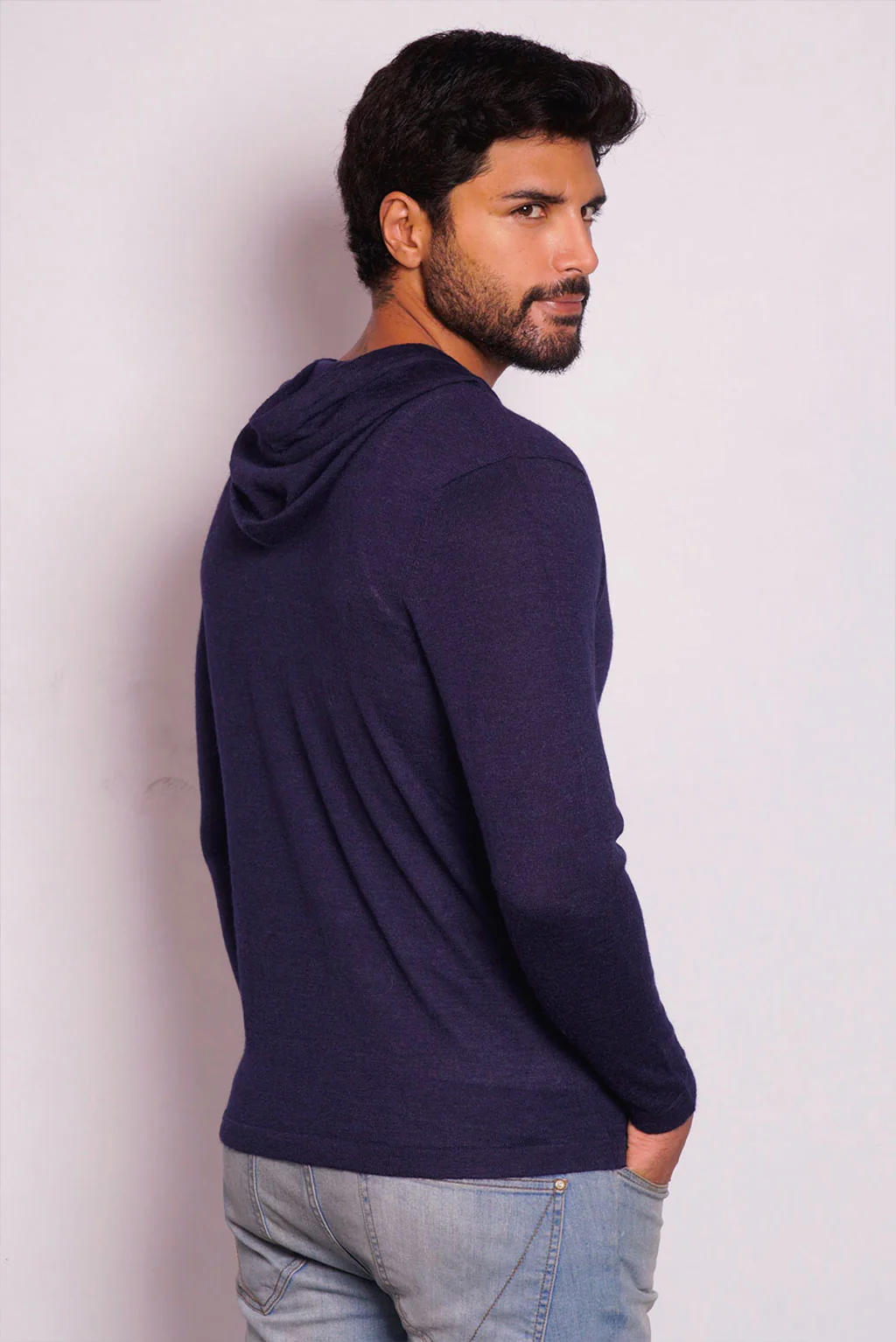 Lightweight Baby Alpaca Hoodie - Image 17