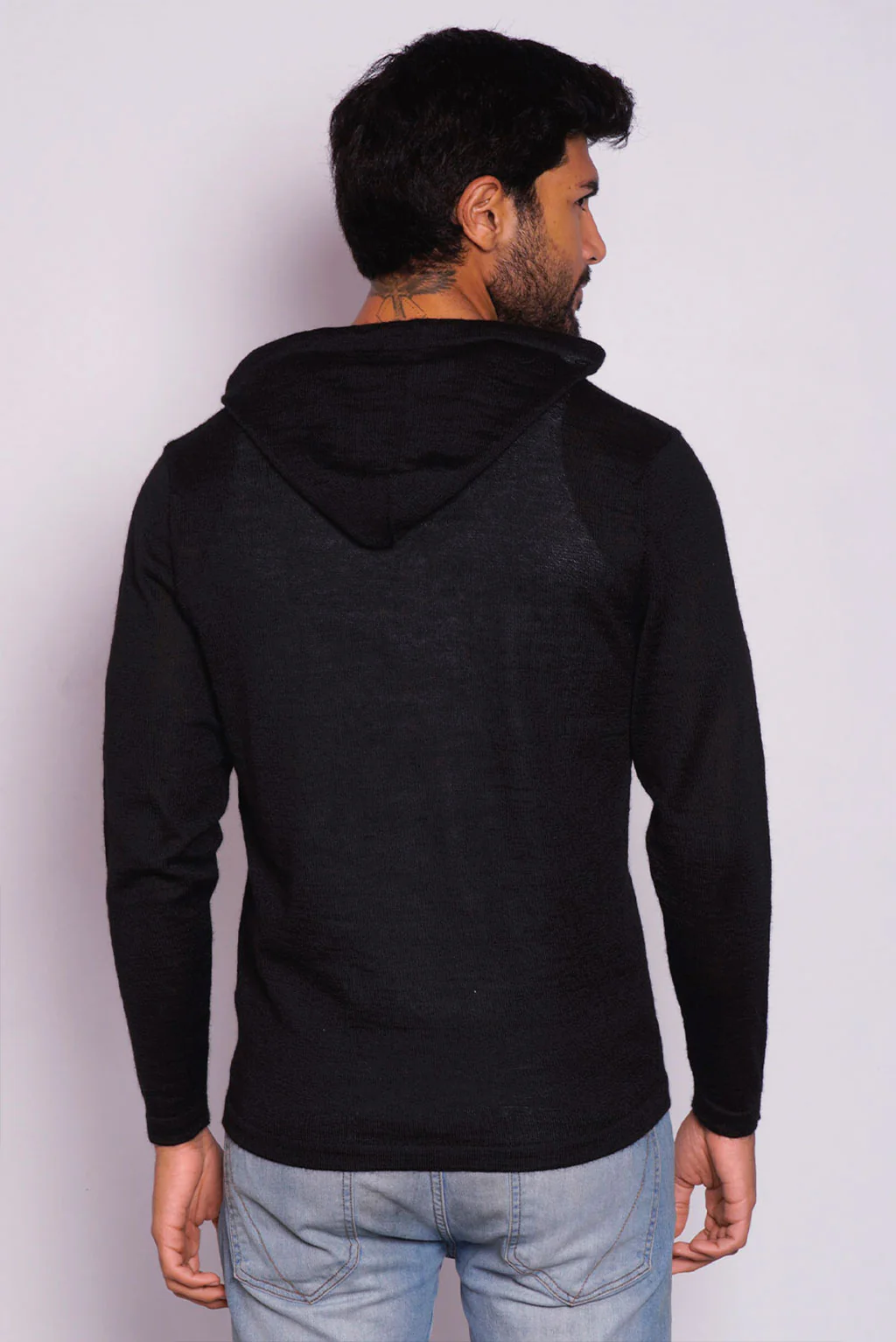 Lightweight Baby Alpaca Hoodie - Image 5