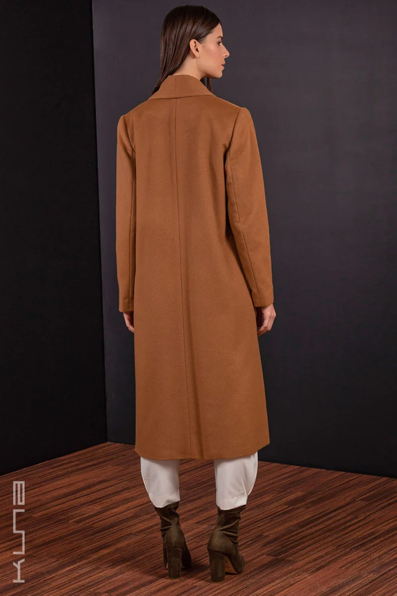 Long 100% Vicuna Swing Coat - Image 3