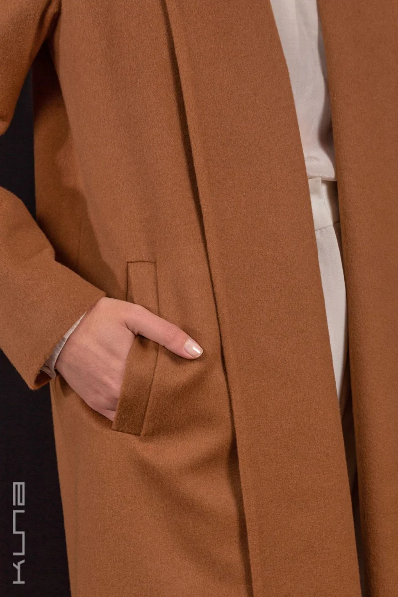 Long 100% Vicuna Swing Coat - Image 5