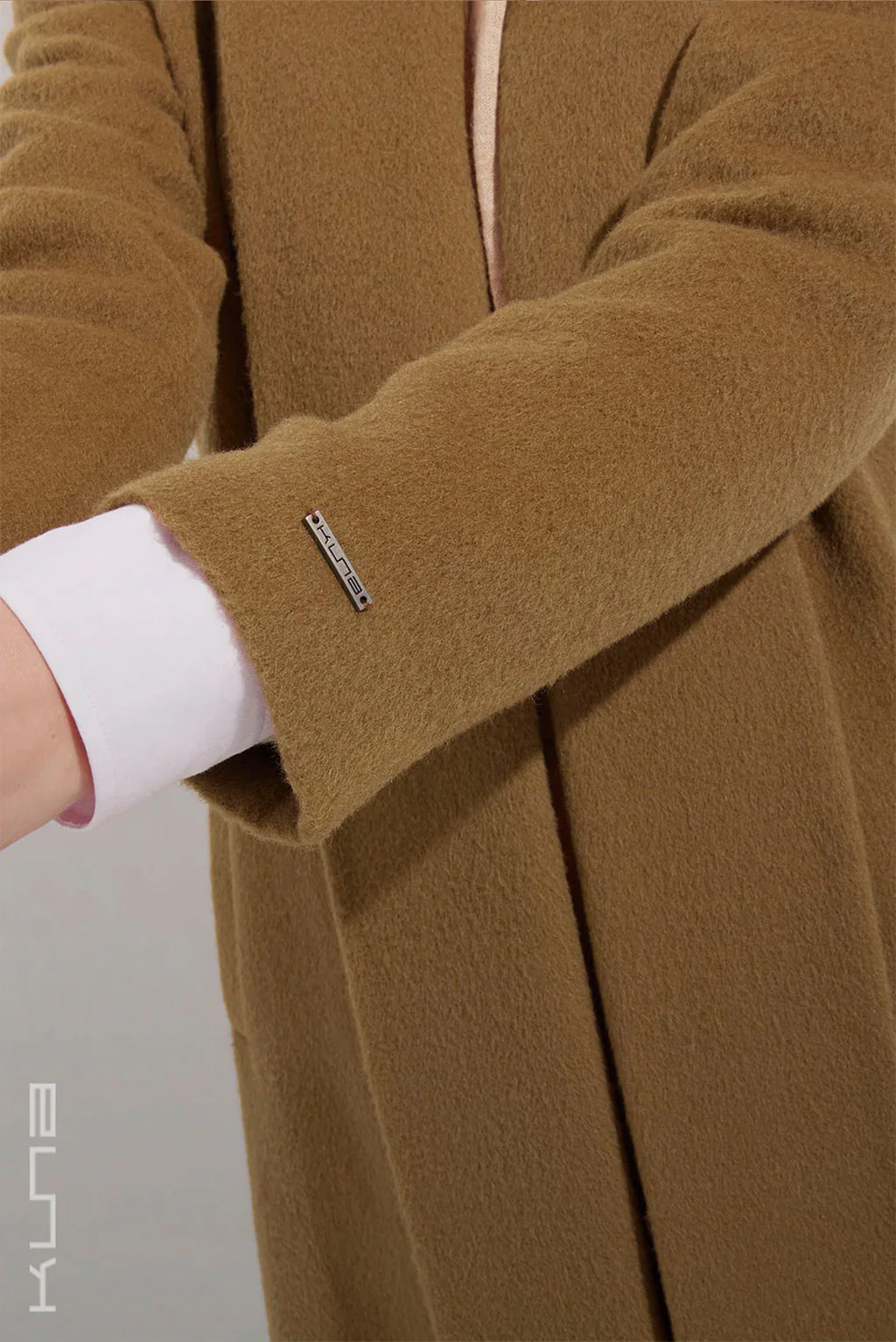 Long Baby Alpaca Swing Coat - Fitted - Image 12
